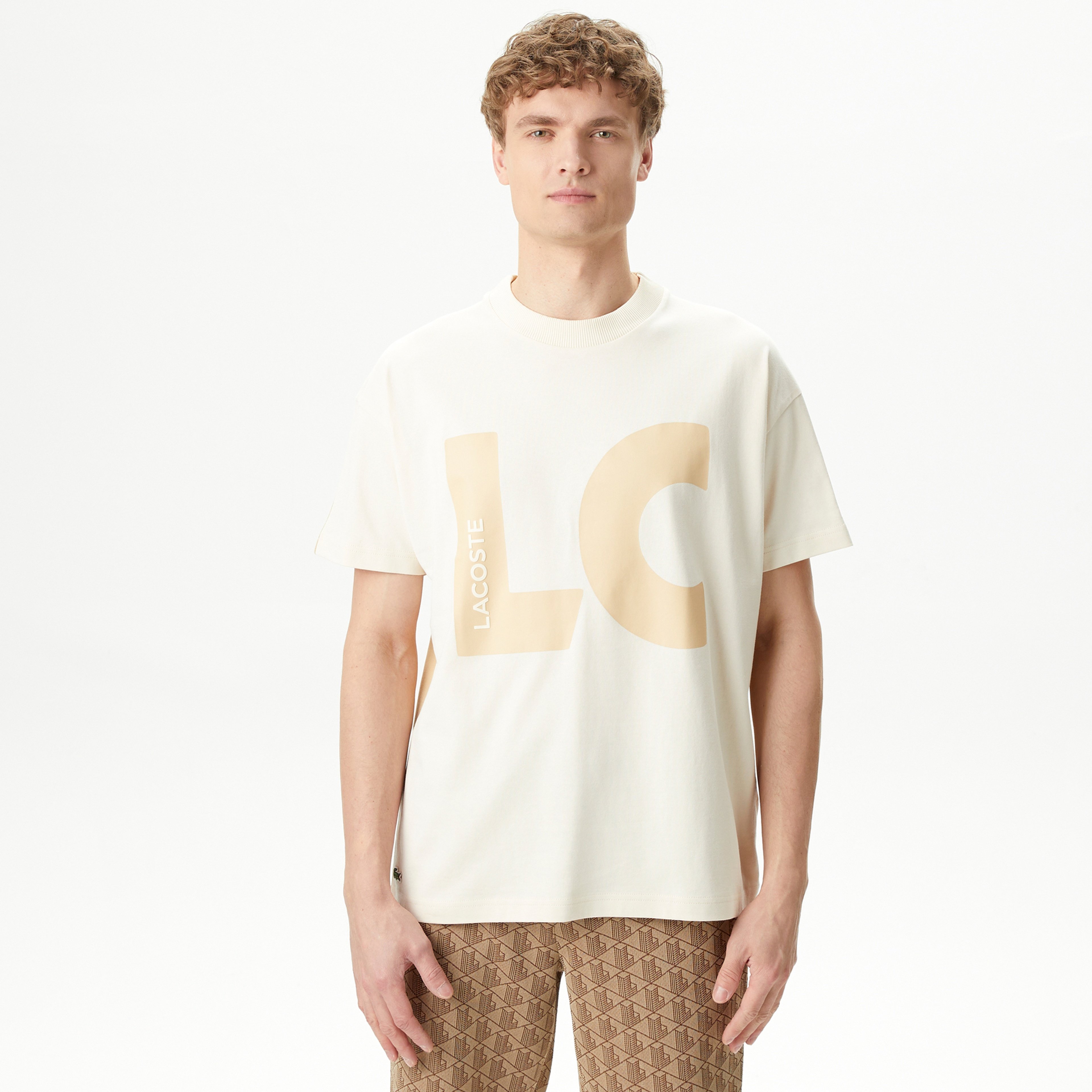 Lacoste Erkek Beyaz T-Shirt