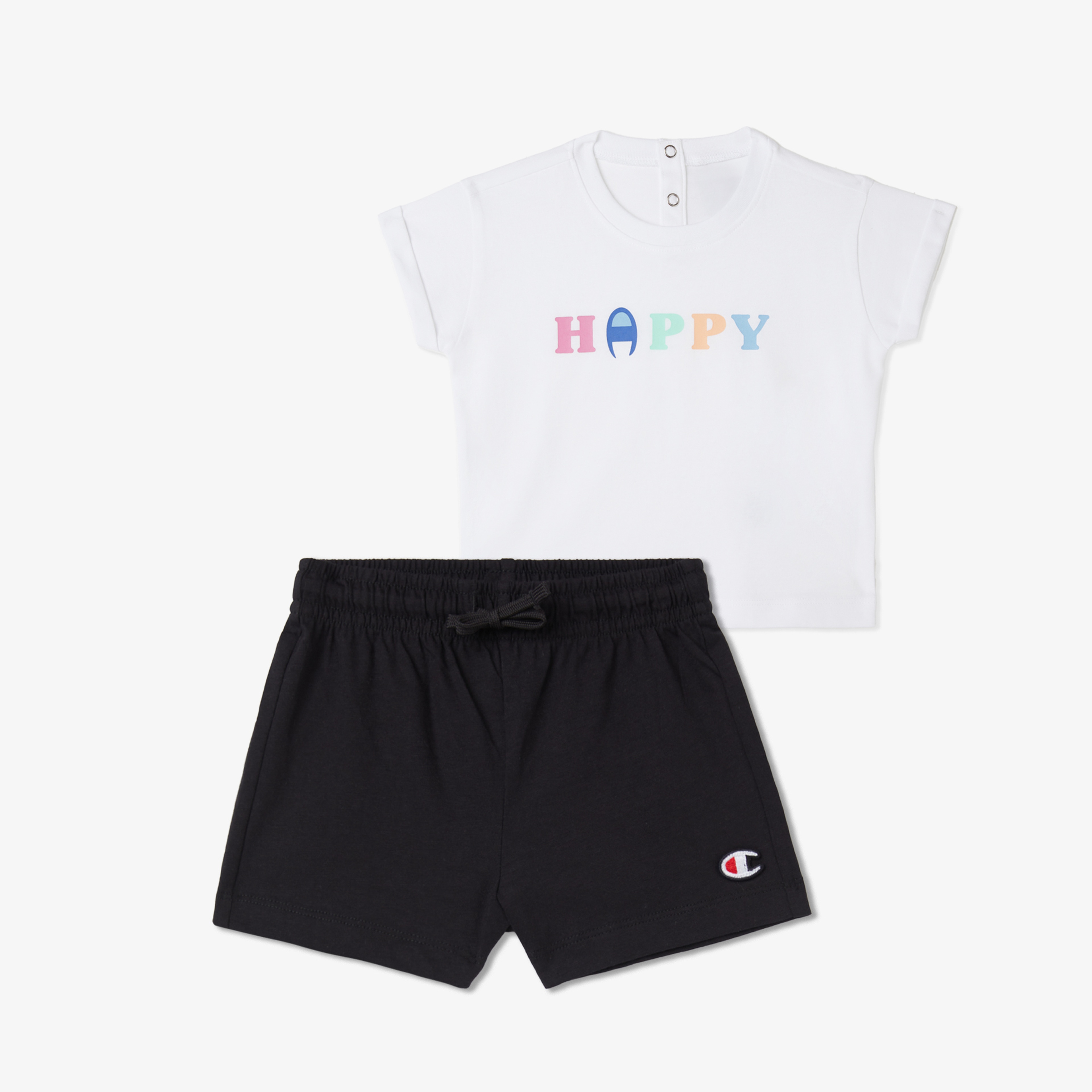 Champion Toddler Çocuk Beyaz/Siyah Eşofman Takımı