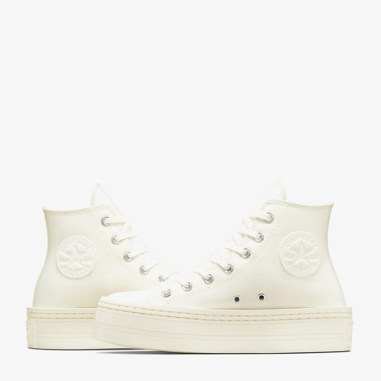 Converse Chuck Taylor All Star Modern Lift Platform Canvas Kadın Krem Sneaker