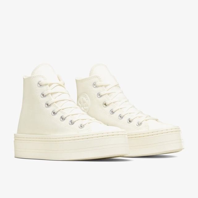 Converse Converse Chuck Taylor All Star Modern Lift Platform Canvas Kadın Krem Sneaker Occasion'da! Krem - 3. görsel