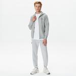 Converse Unisex Gri Fermuarlı Hoodie