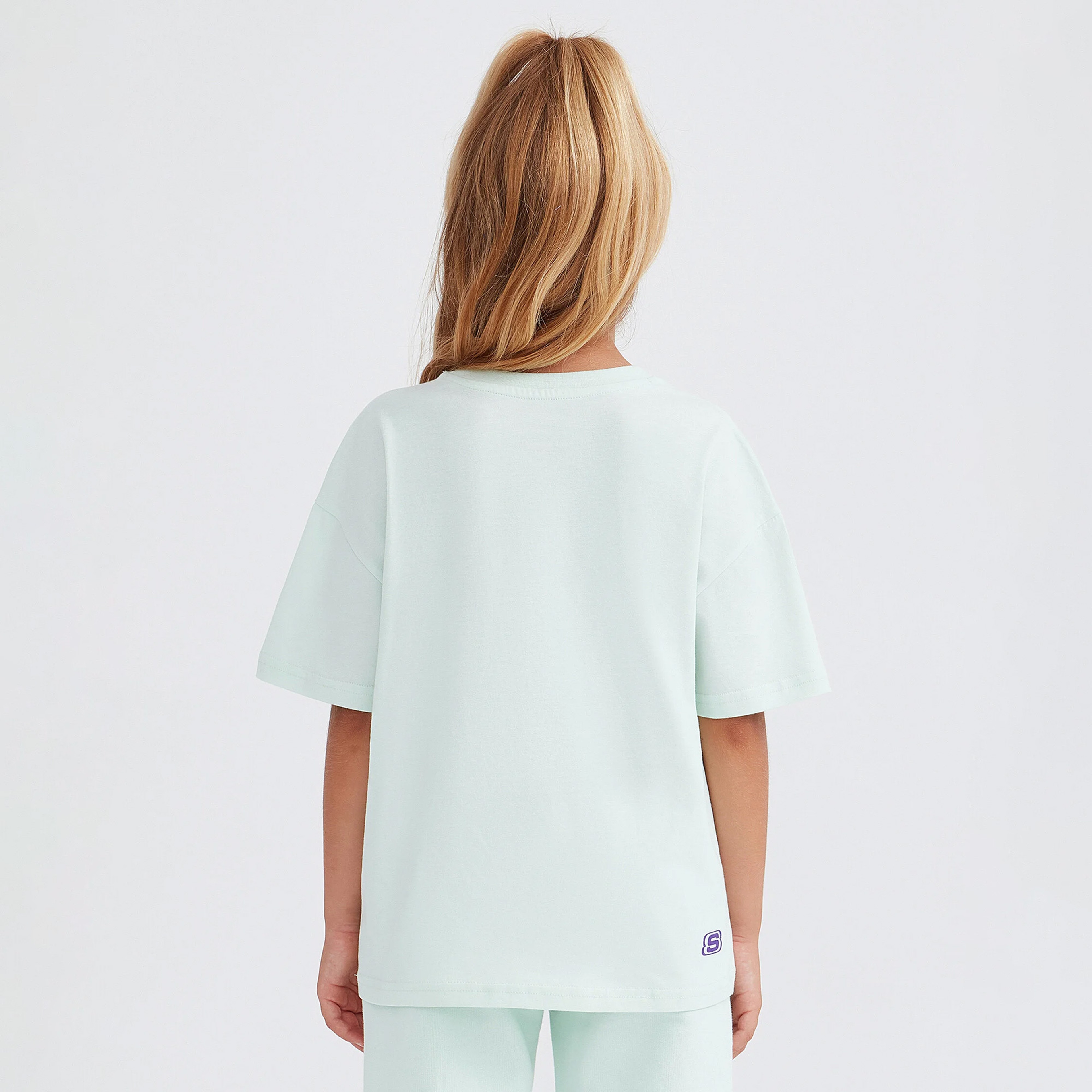 Skechers Graphic Tee Loose Fit Çocuk Yeşil T-Shirt