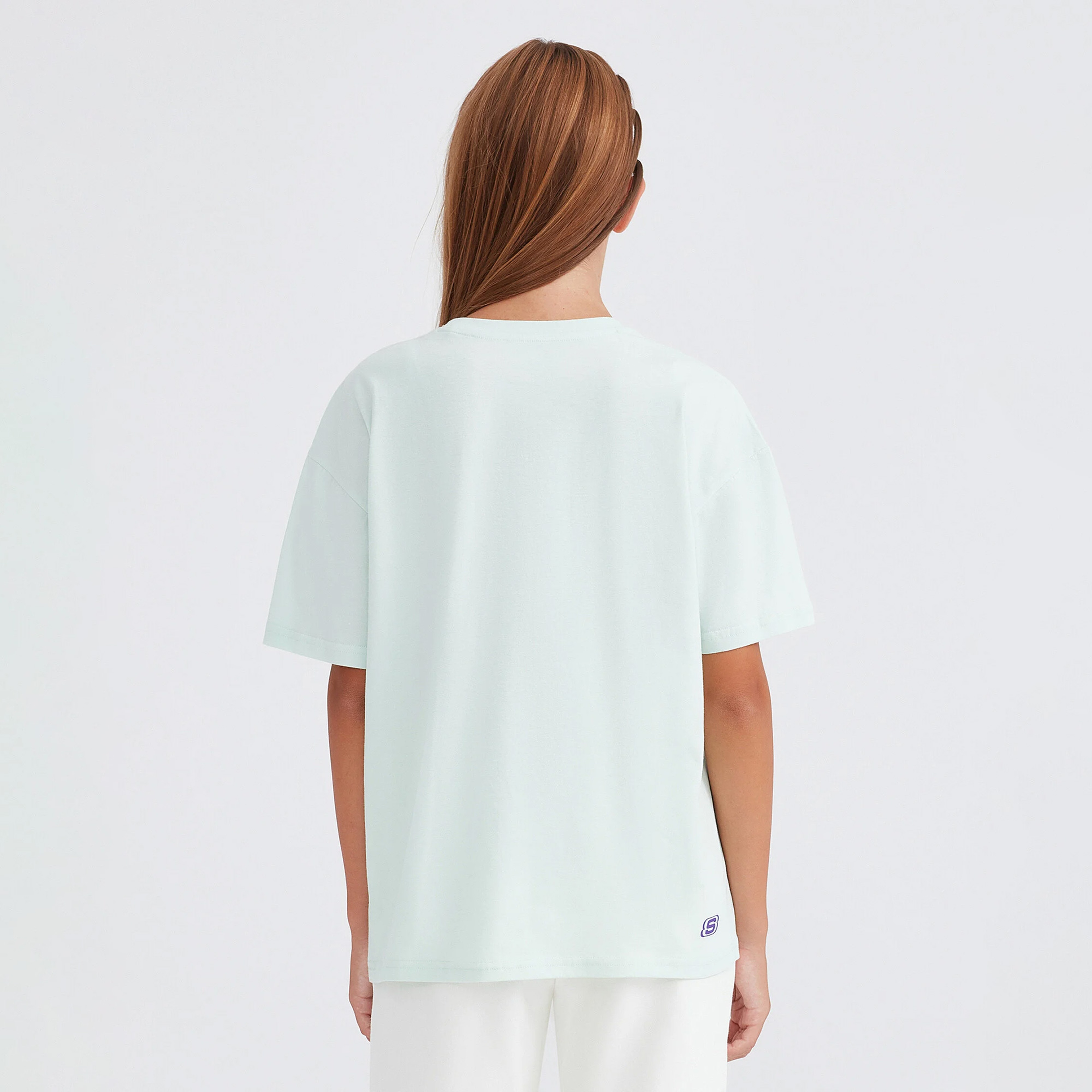 Skechers Graphic Tee Loose Fit Çocuk Yeşil T-Shirt