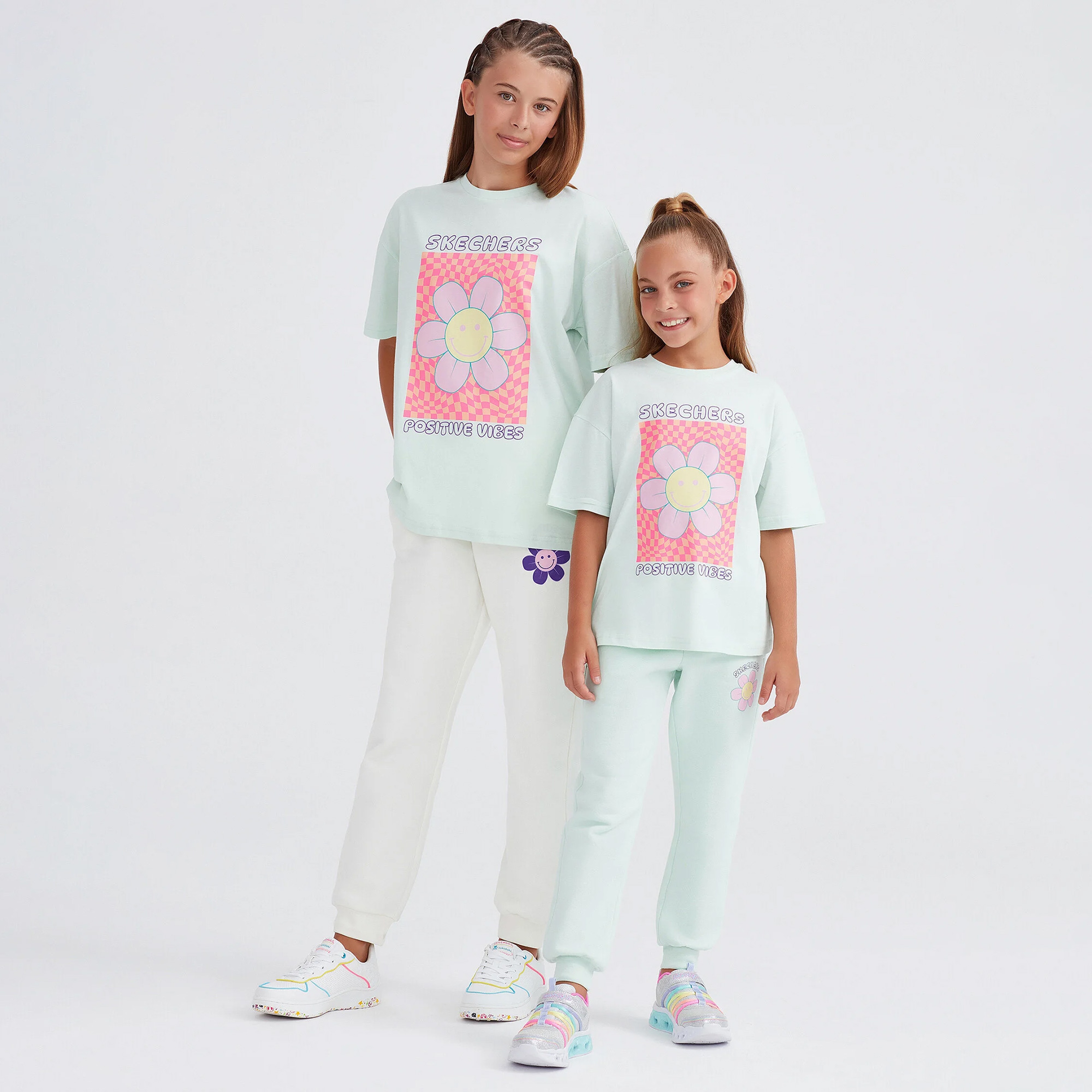 Skechers Graphic Tee Loose Fit Çocuk Yeşil T-Shirt