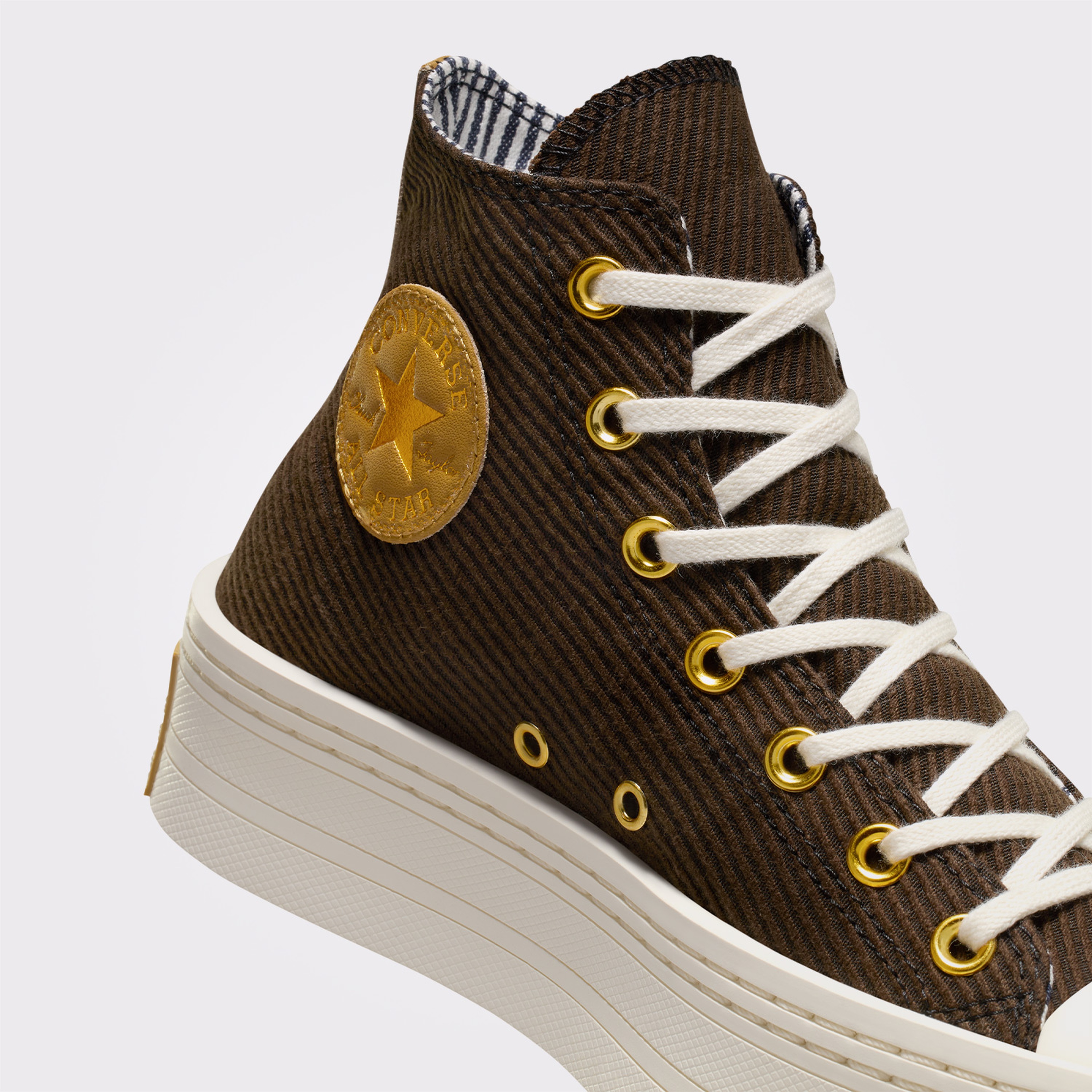 Converse Chuck Taylor All Star Modern Lift Platform Corduroy Kadın Kahverengi Sneaker