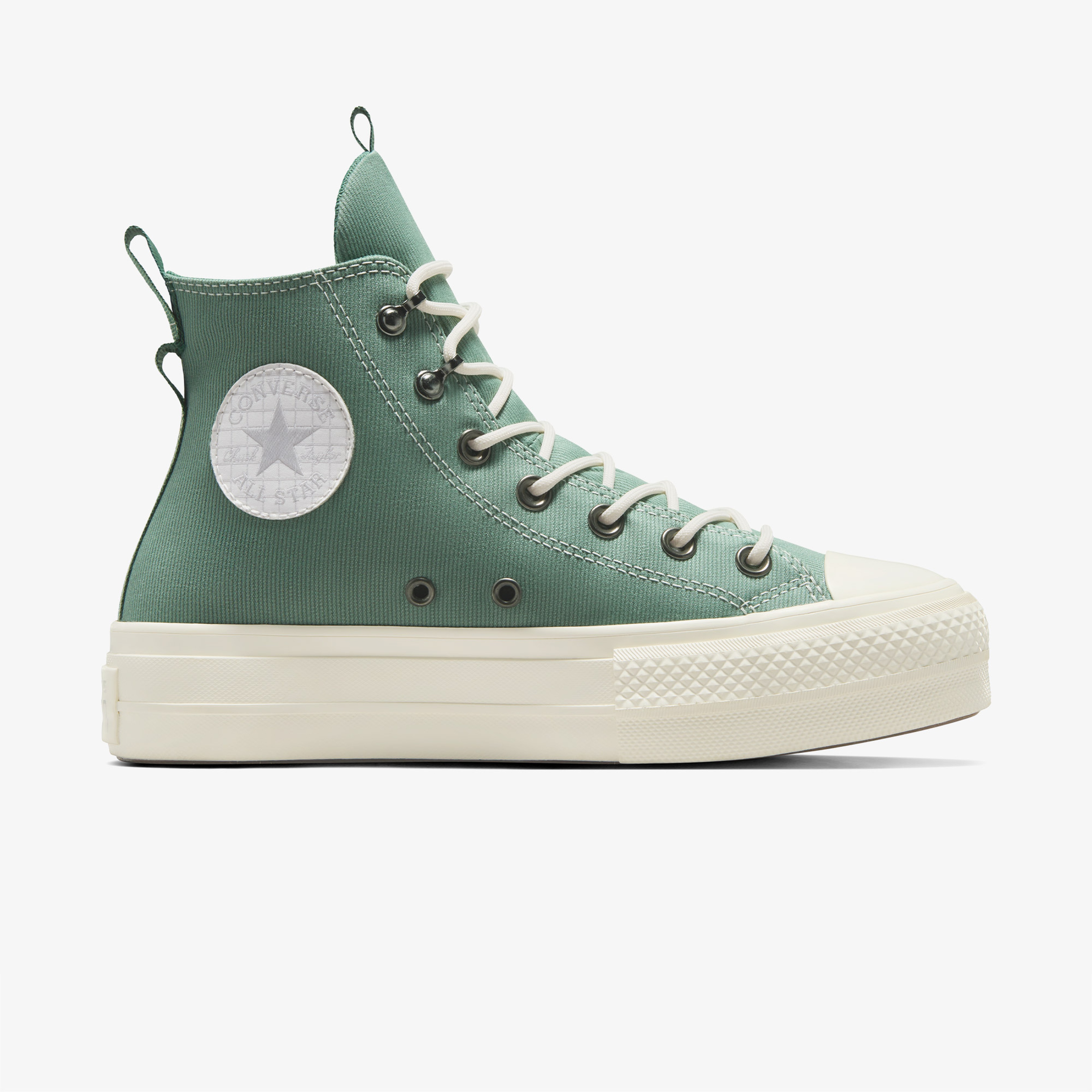 Converse Chuck Taylor All Star Lift Platform Play On Utility Kadın Yeşil Sneaker