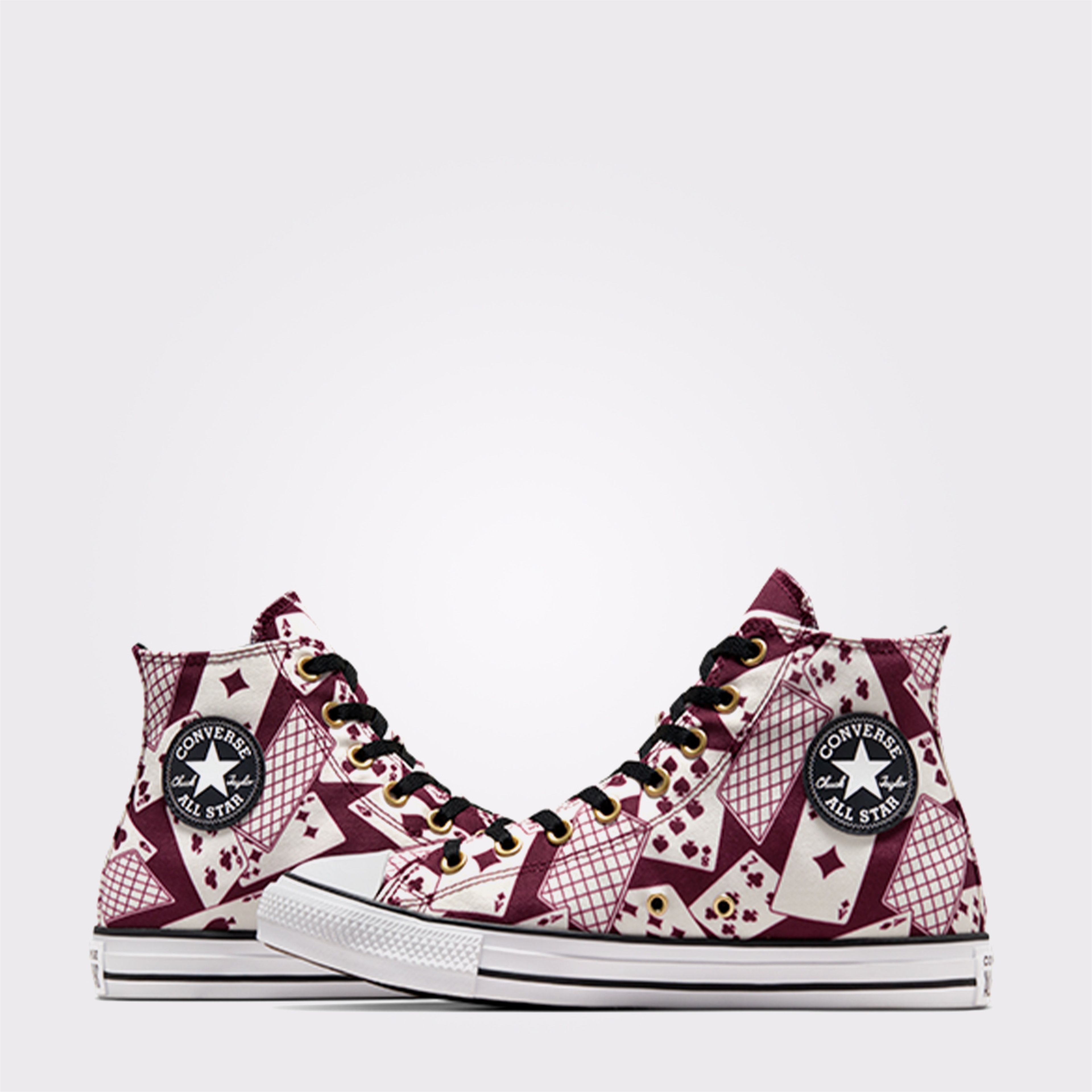 Converse Chuck Taylor All Star Cards Unisex  Bordo/Bej Sneaker