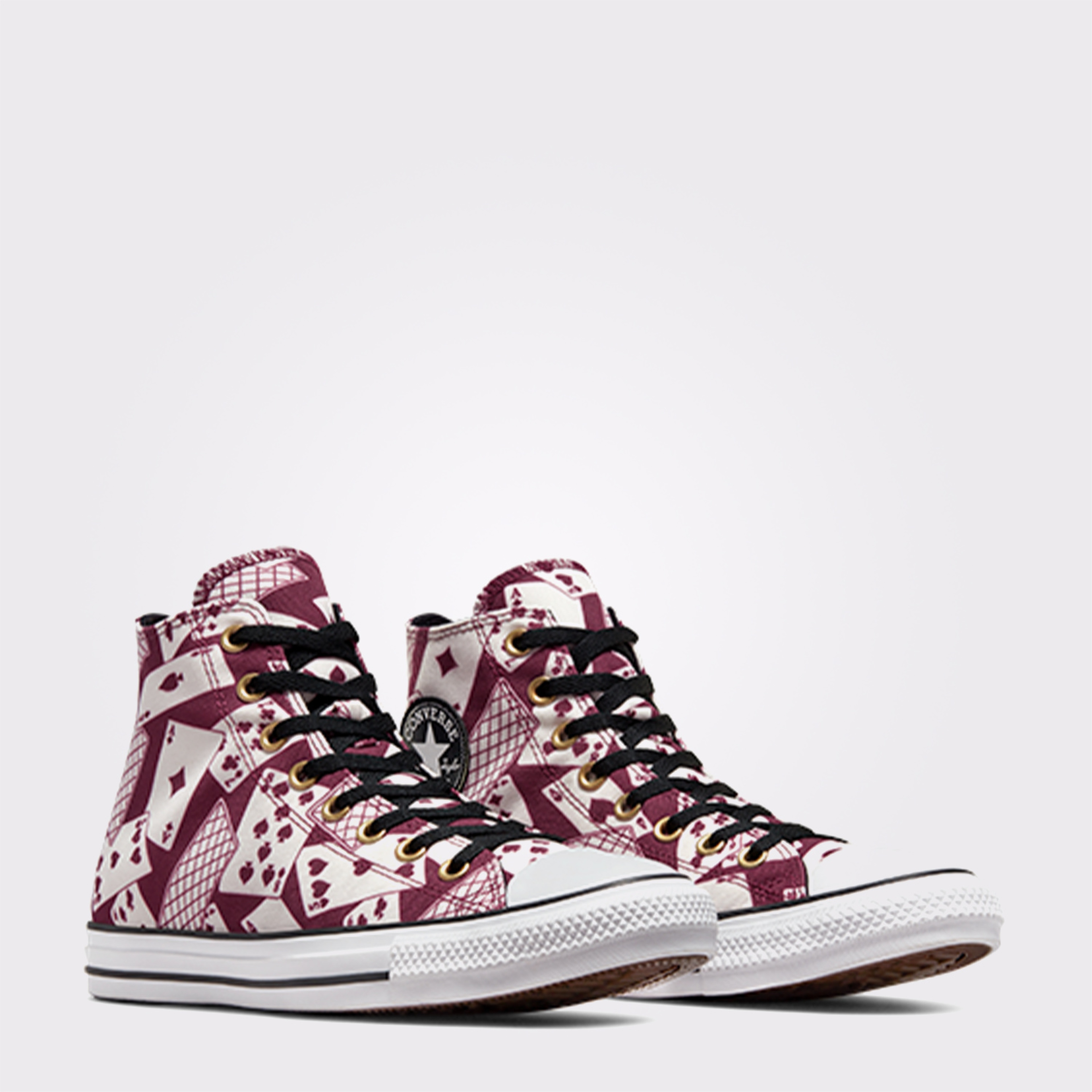 Converse Chuck Taylor All Star Cards Unisex  Bordo/Bej Sneaker