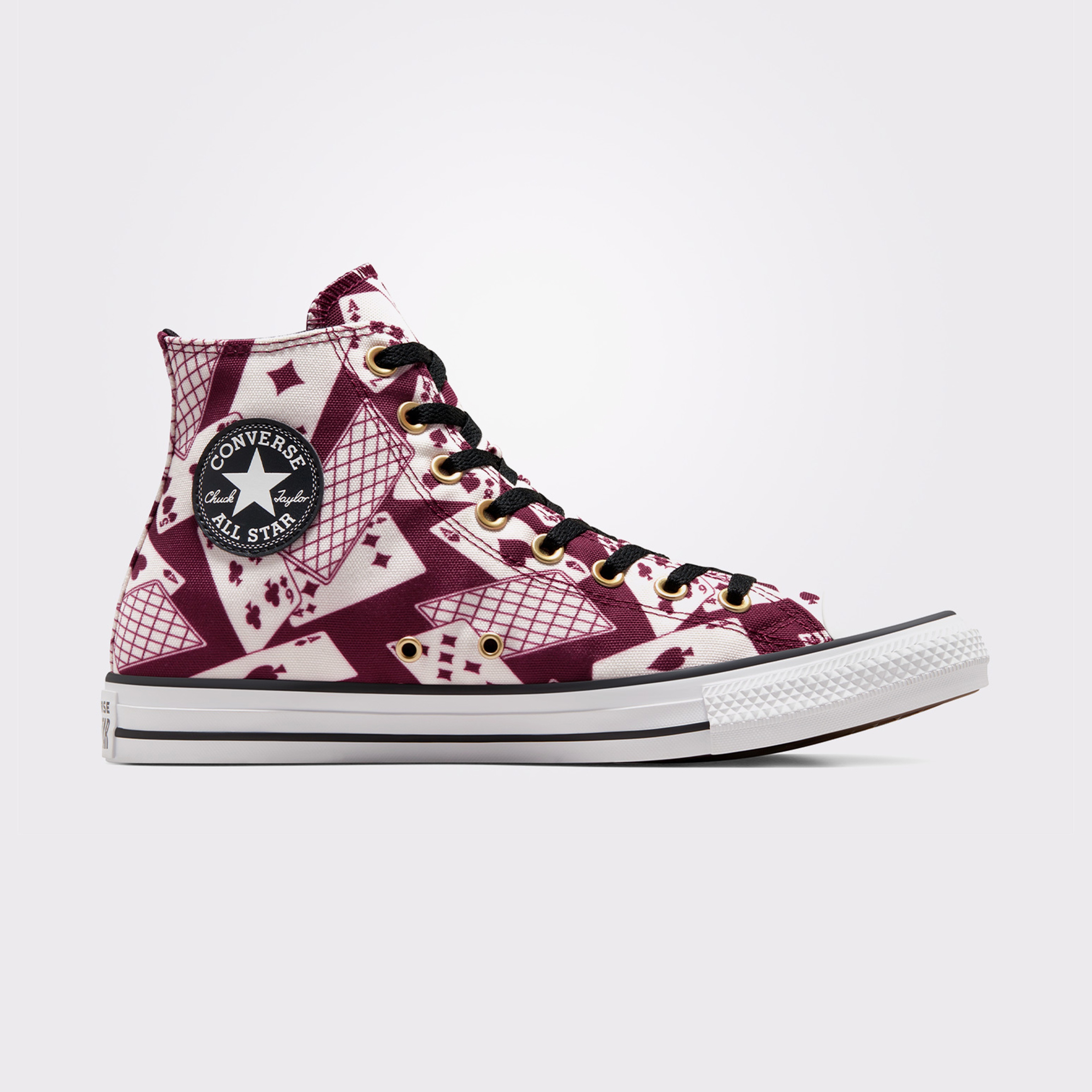 Converse Chuck Taylor All Star Cards Unisex  Bordo/Bej Sneaker