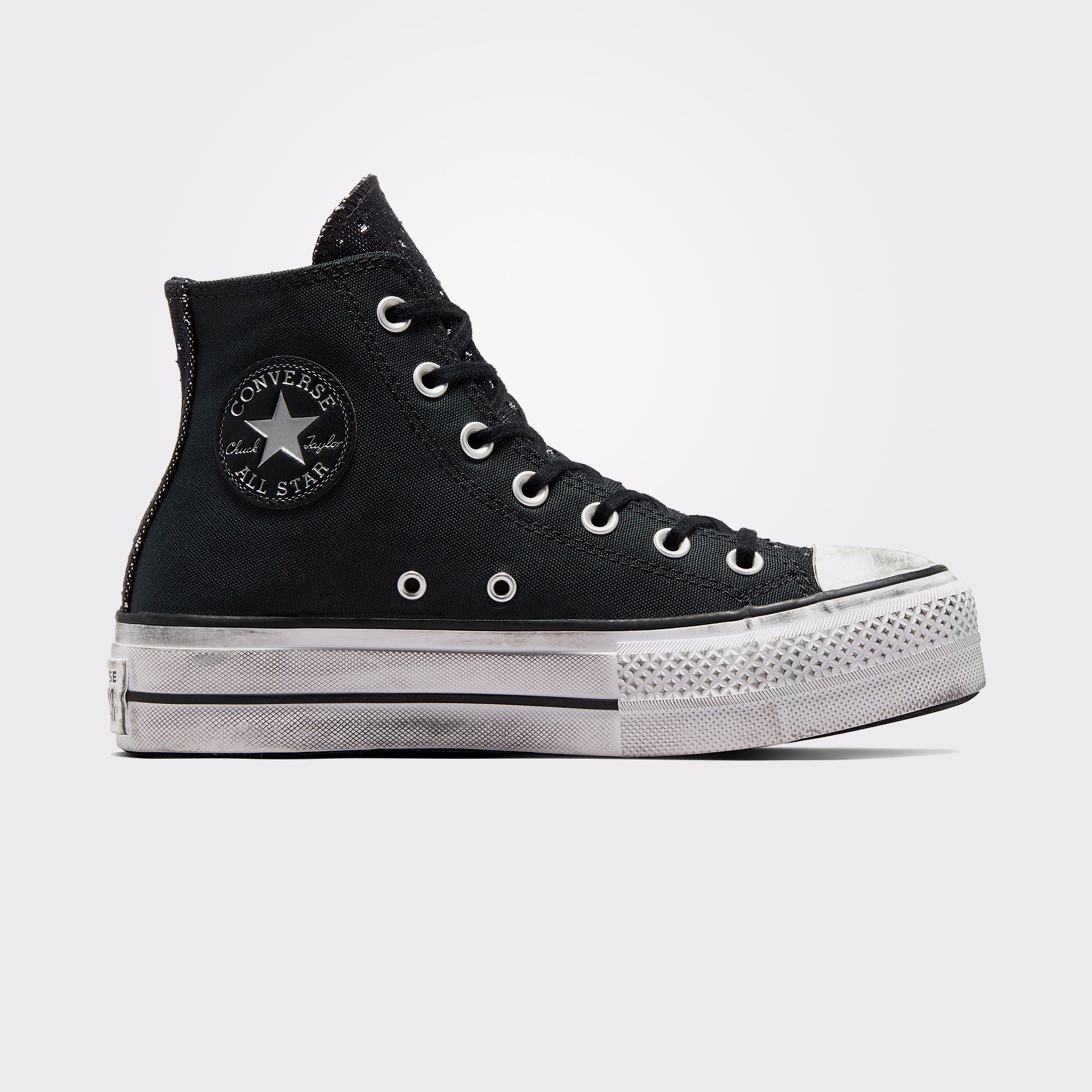 Converse Chuck Taylor All Star Lift Platform Chrome  Kadın Siyah Sneaker