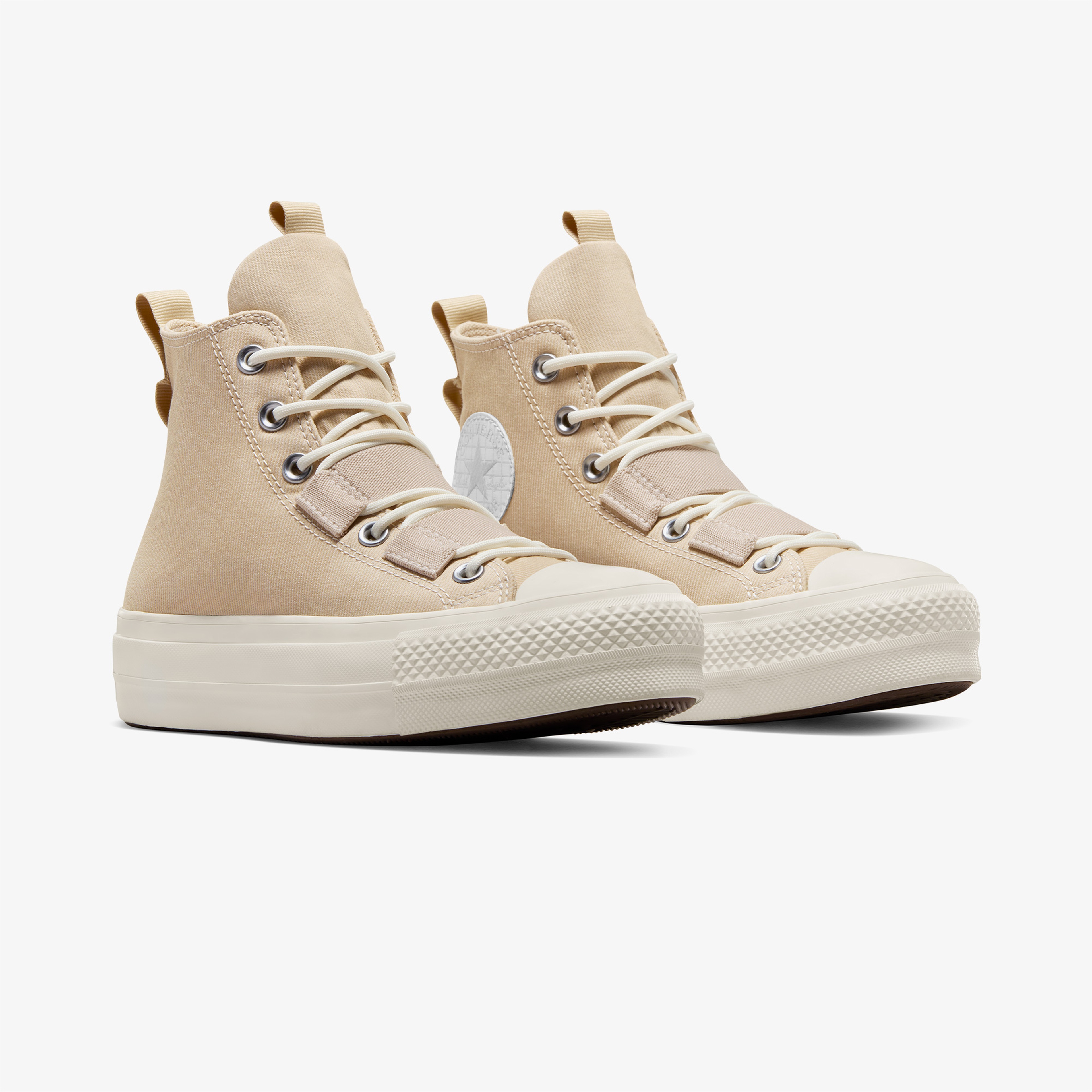 Converse Chuck Taylor All Star Lift Platform Kadın Bej Sneaker