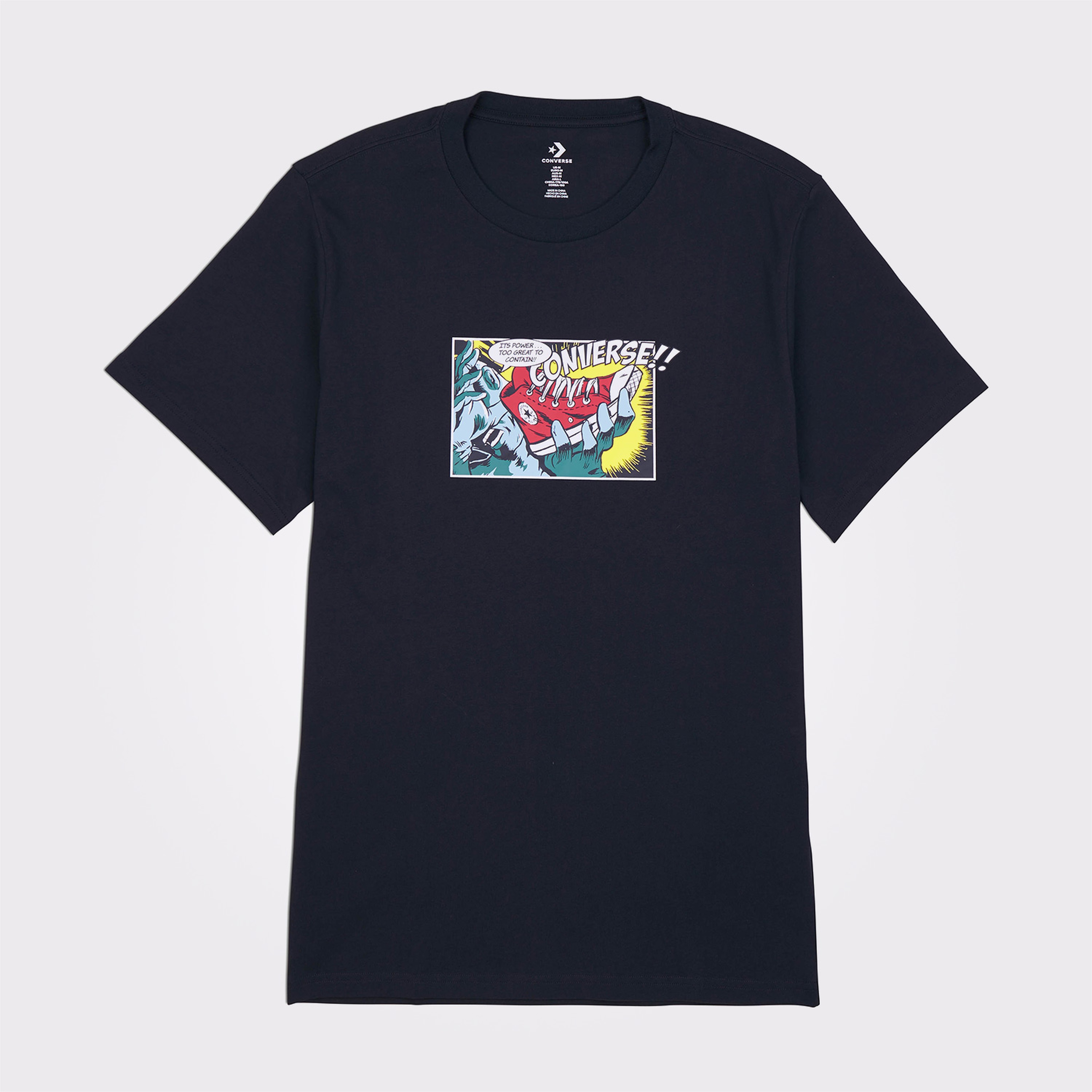 Converse Comic Erkek Siyah T-Shirt