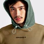 Converse Wordmark Erkek Hardal/Yeşil Hoodie