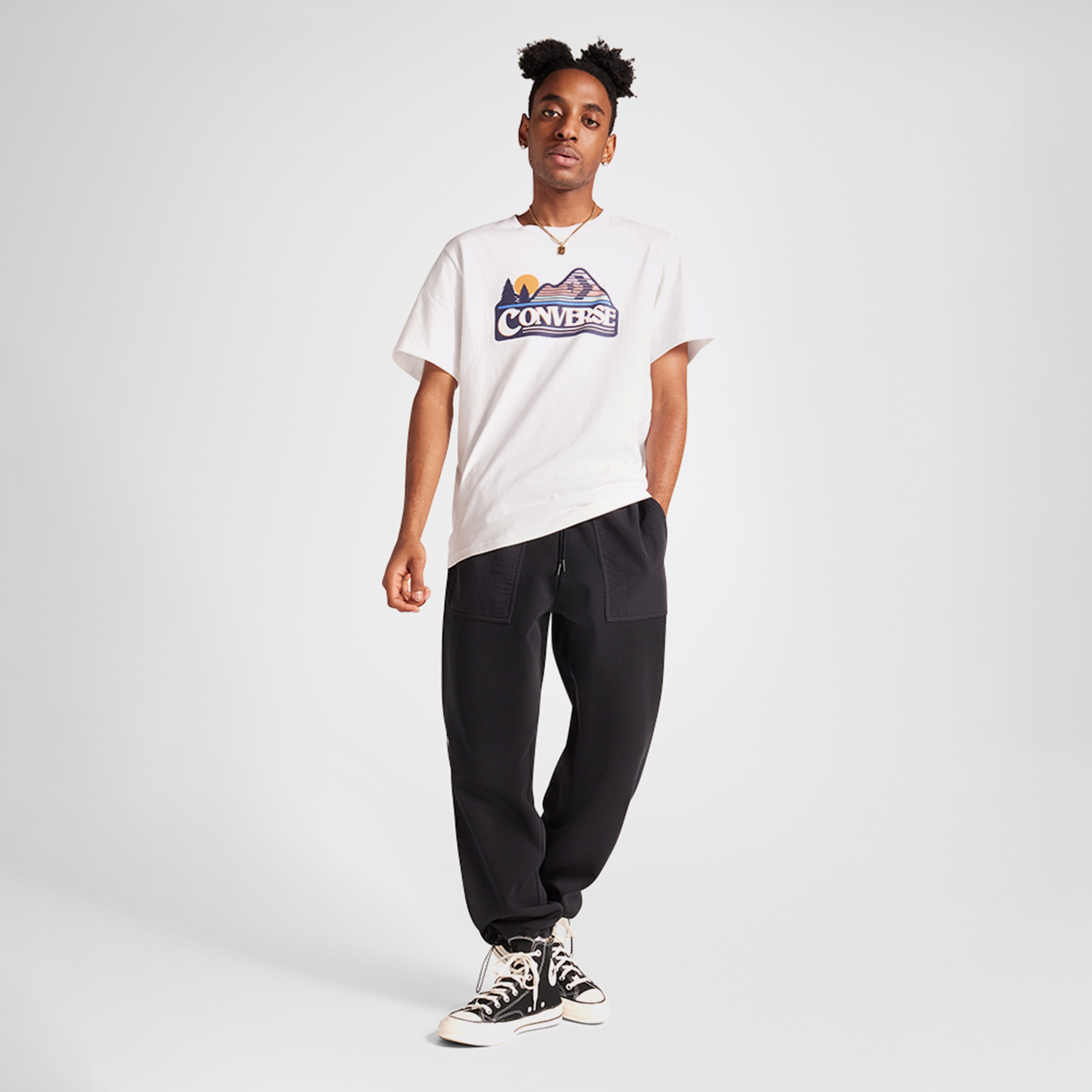 Converse Wordmark Erkek Siyah Pantolon