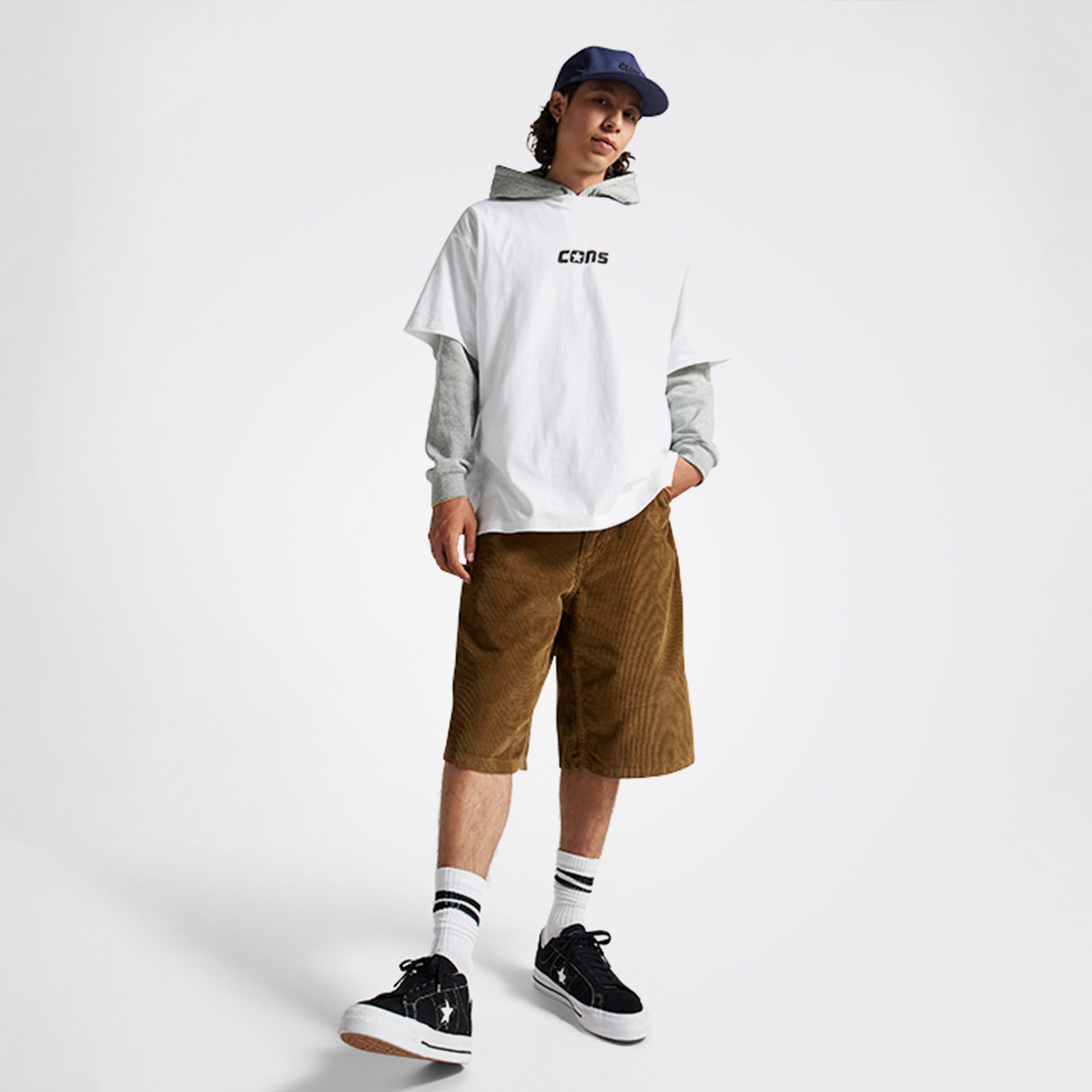 Converse One Star Erkek Beyaz T-Shirt