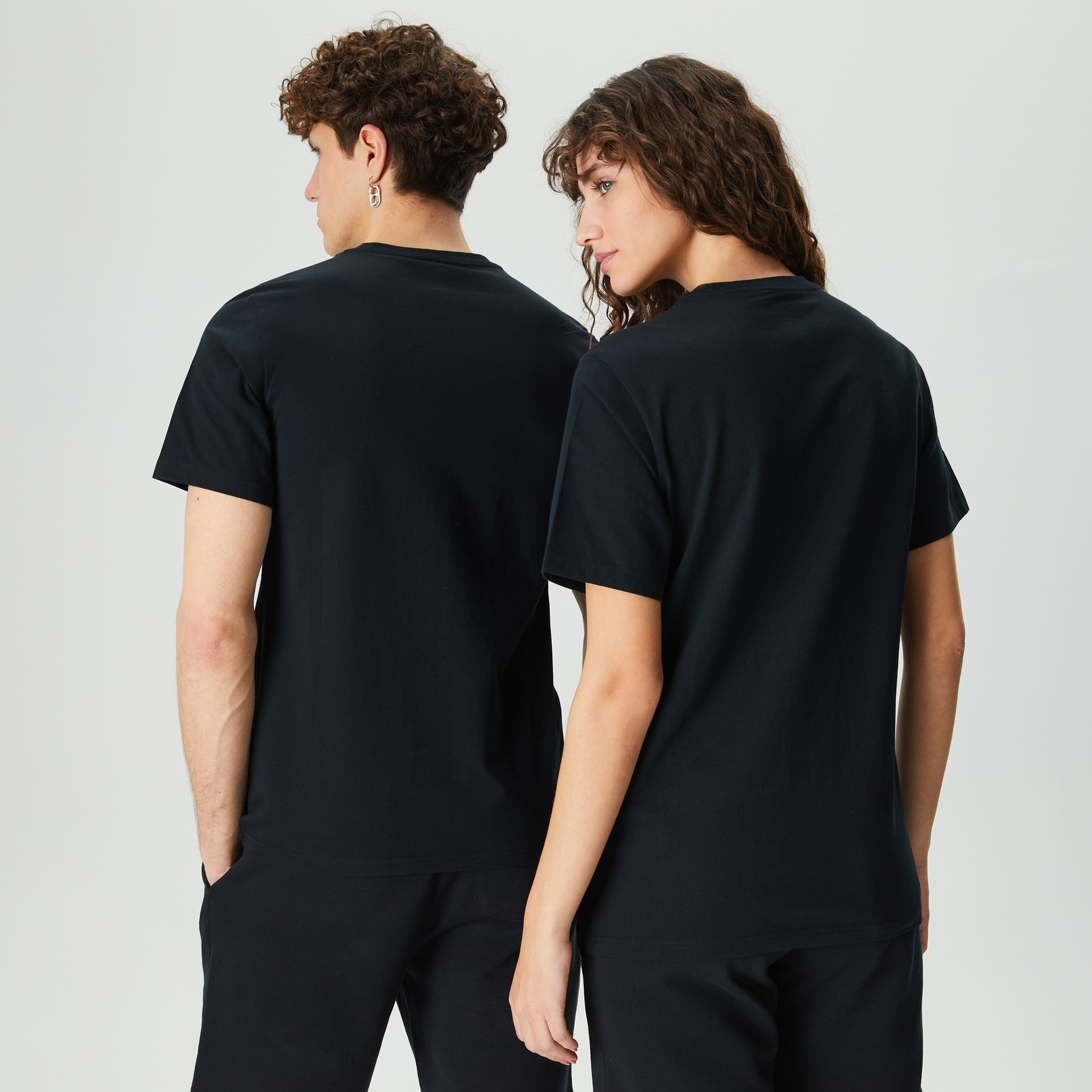 Converse Classic Fit All Star Center Front  Unisex Siyah T-Shirt