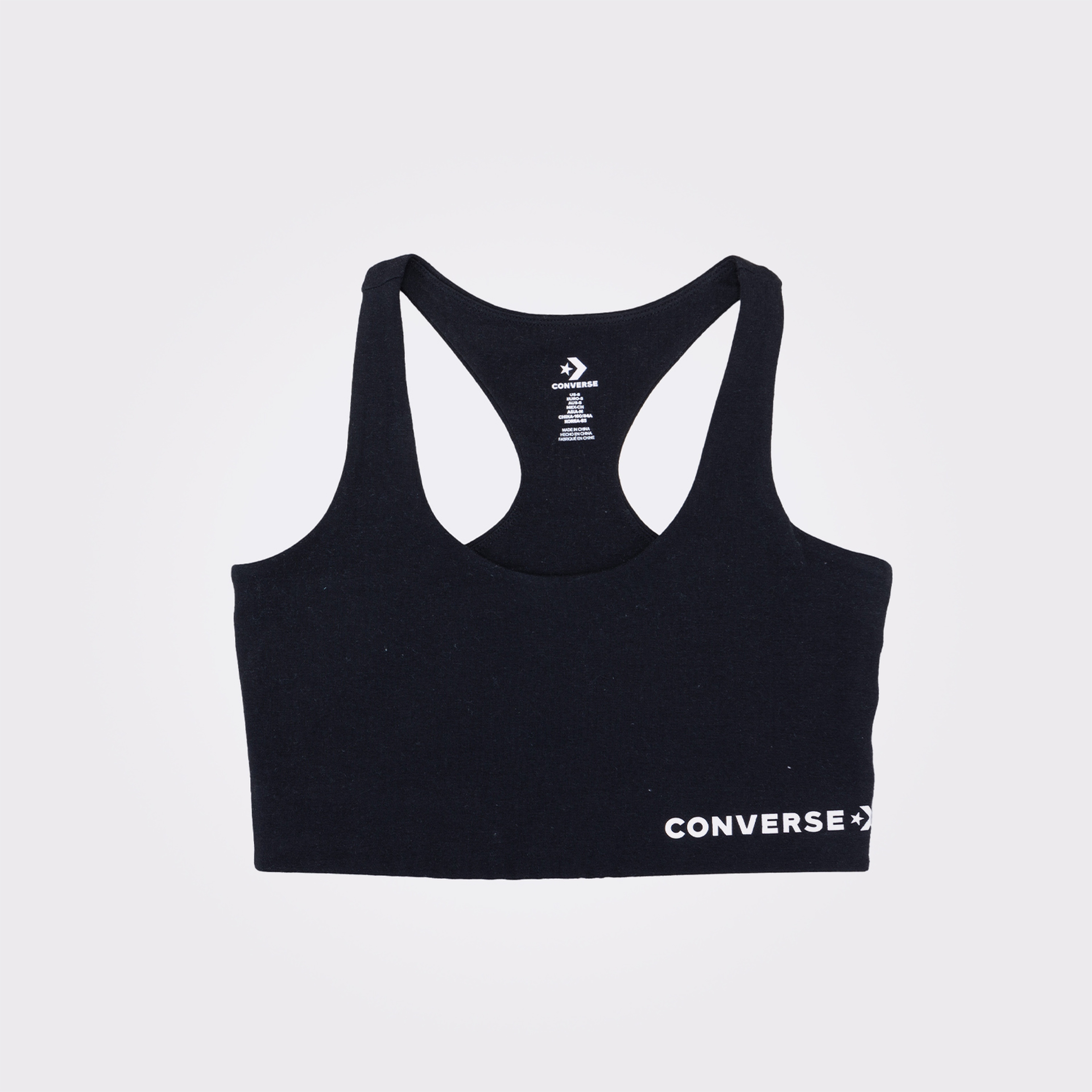 Converse Wordmark Kadın Siyah Bra Top