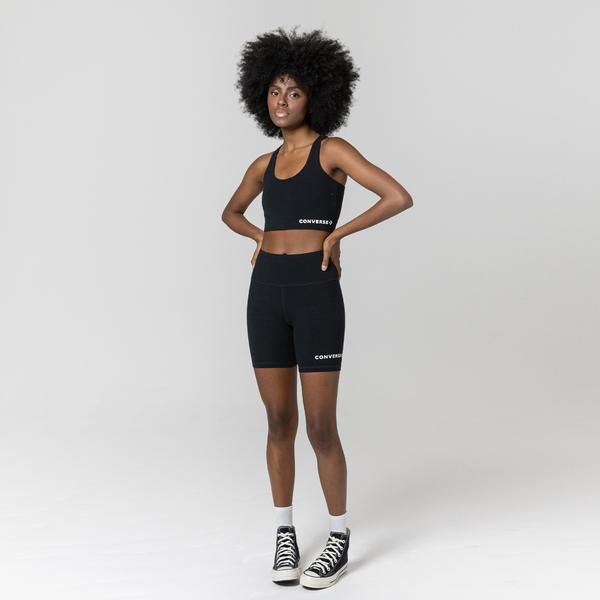 Converse Wordmark Kadın Siyah Bra Top