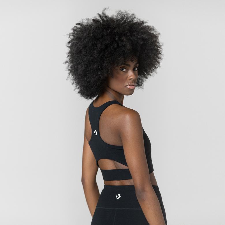 Converse Wordmark Kadın Siyah Bra Top