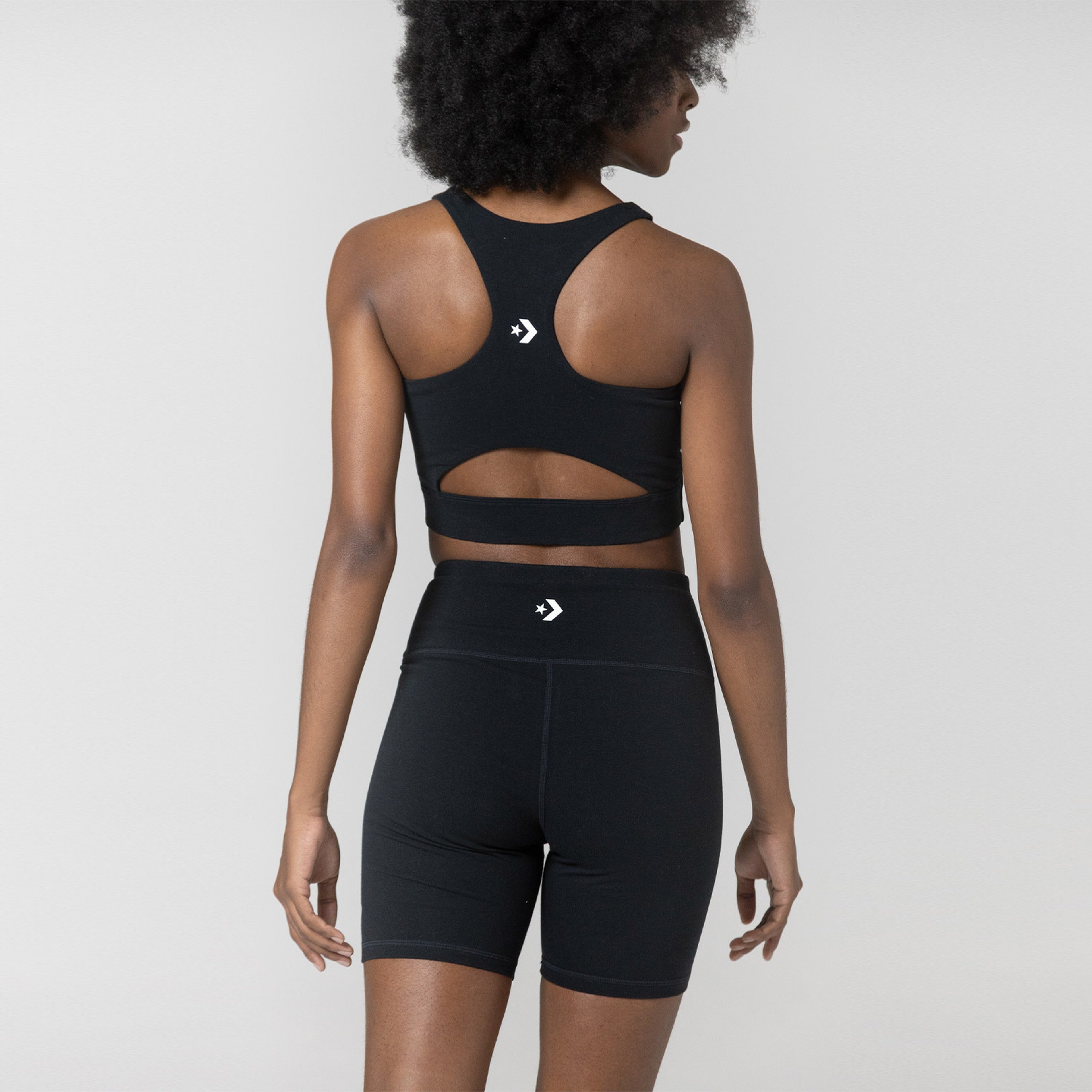 Converse Wordmark Bisiklet u Kadın Siyah Şort