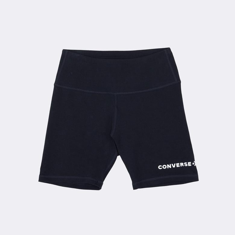 Converse Wordmark Bisiklet u Kadın Siyah Şort
