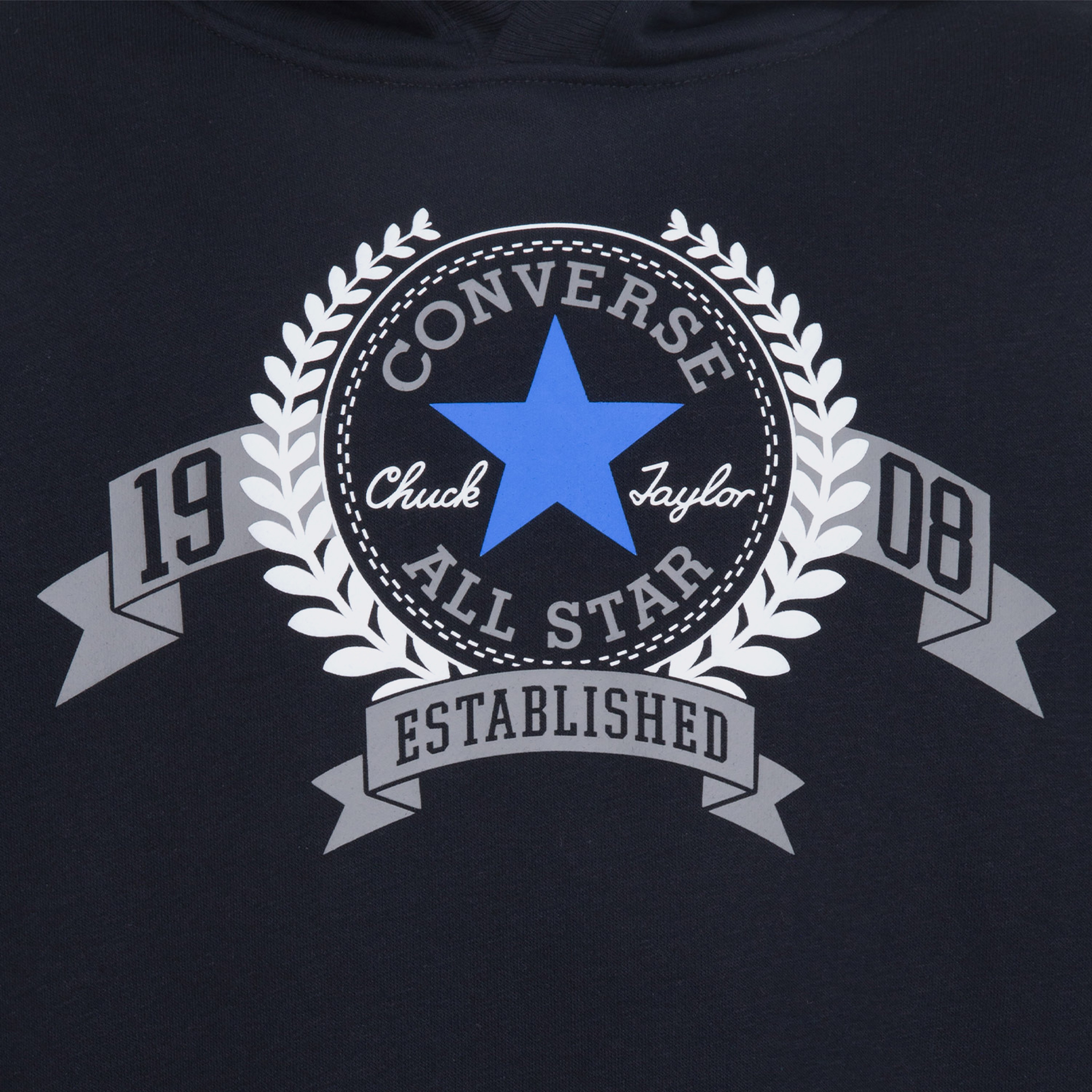 Converse Cnvb Rec Club Ft Sleeve Stripe Çocuk Siyah Hoodie