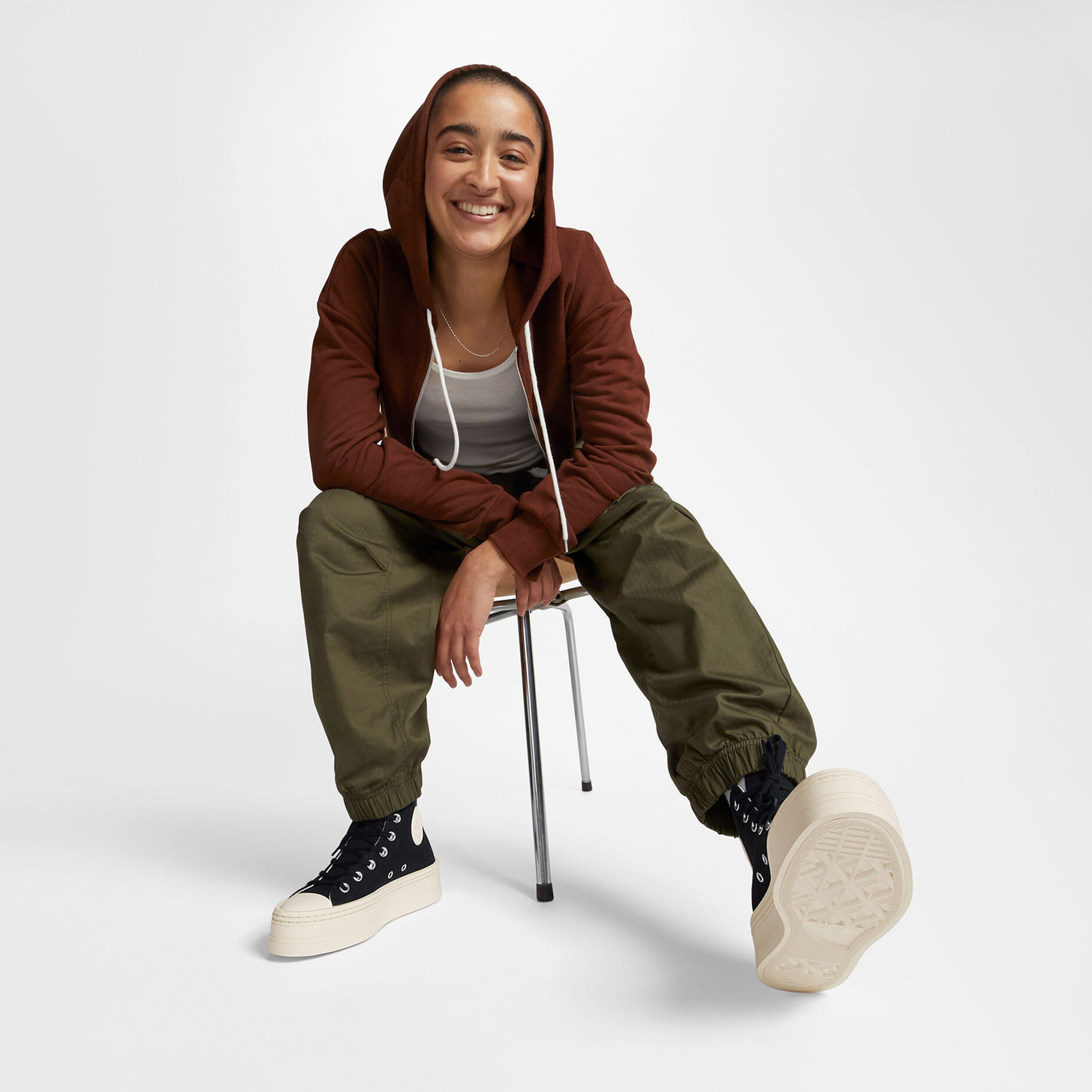 Converse Chuck Taylor All Star Modern Lift Platform Canvas Unisex Siyah Sneaker