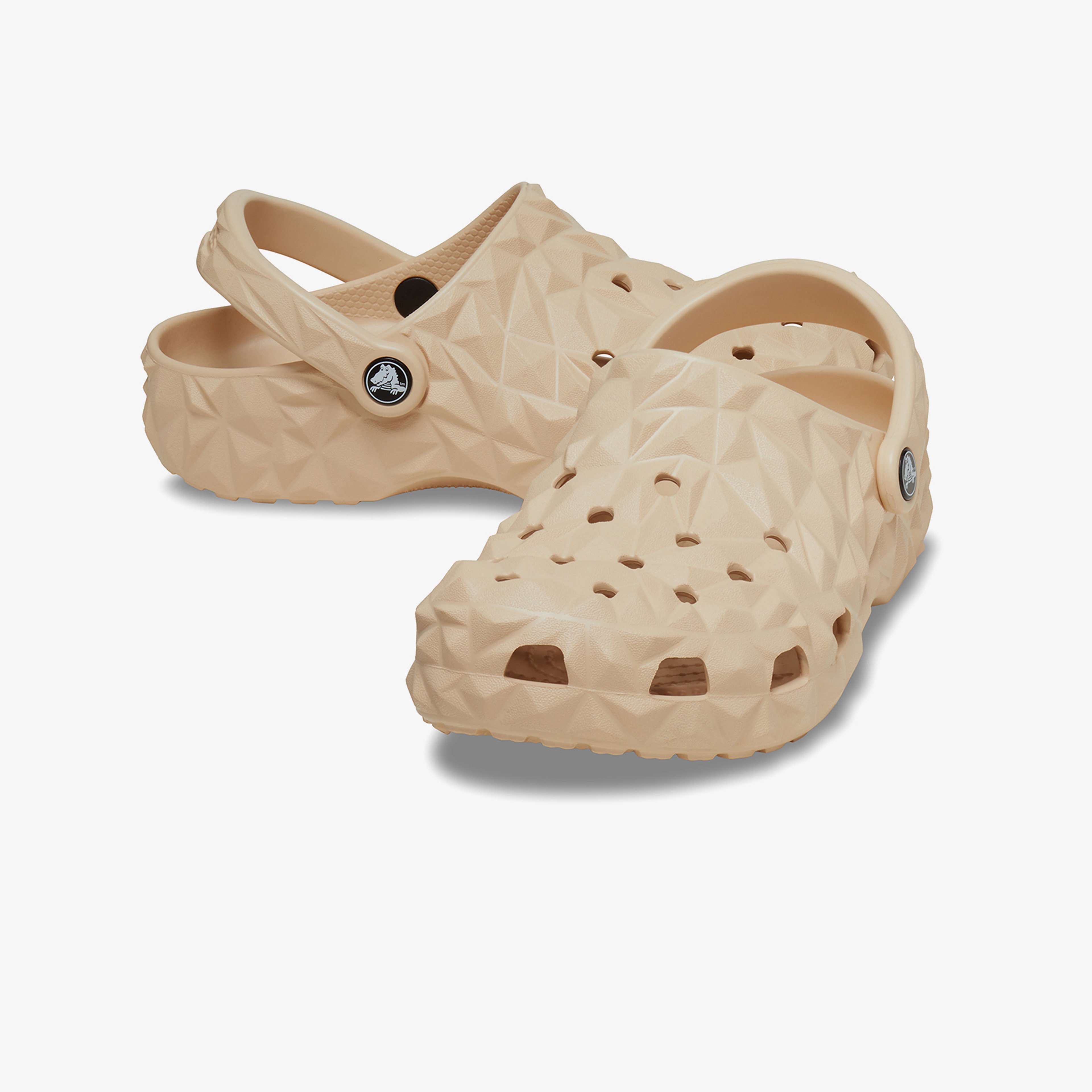 Crocs Classic Geometric Kadın Krem Terlik