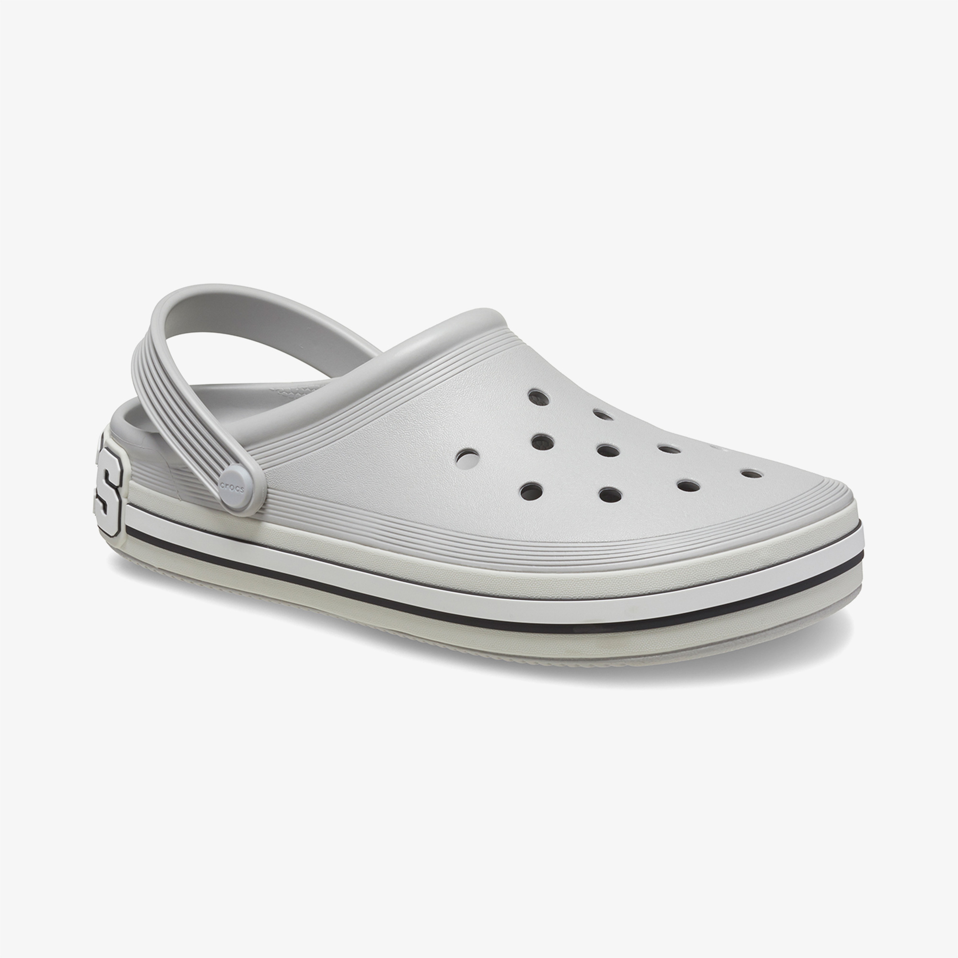 Crocs Off Court Logo Unisex Gri Terlik