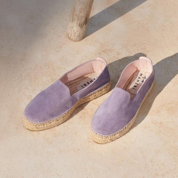 Manebi Hamptons Double Sole Kadın Mor Espadril