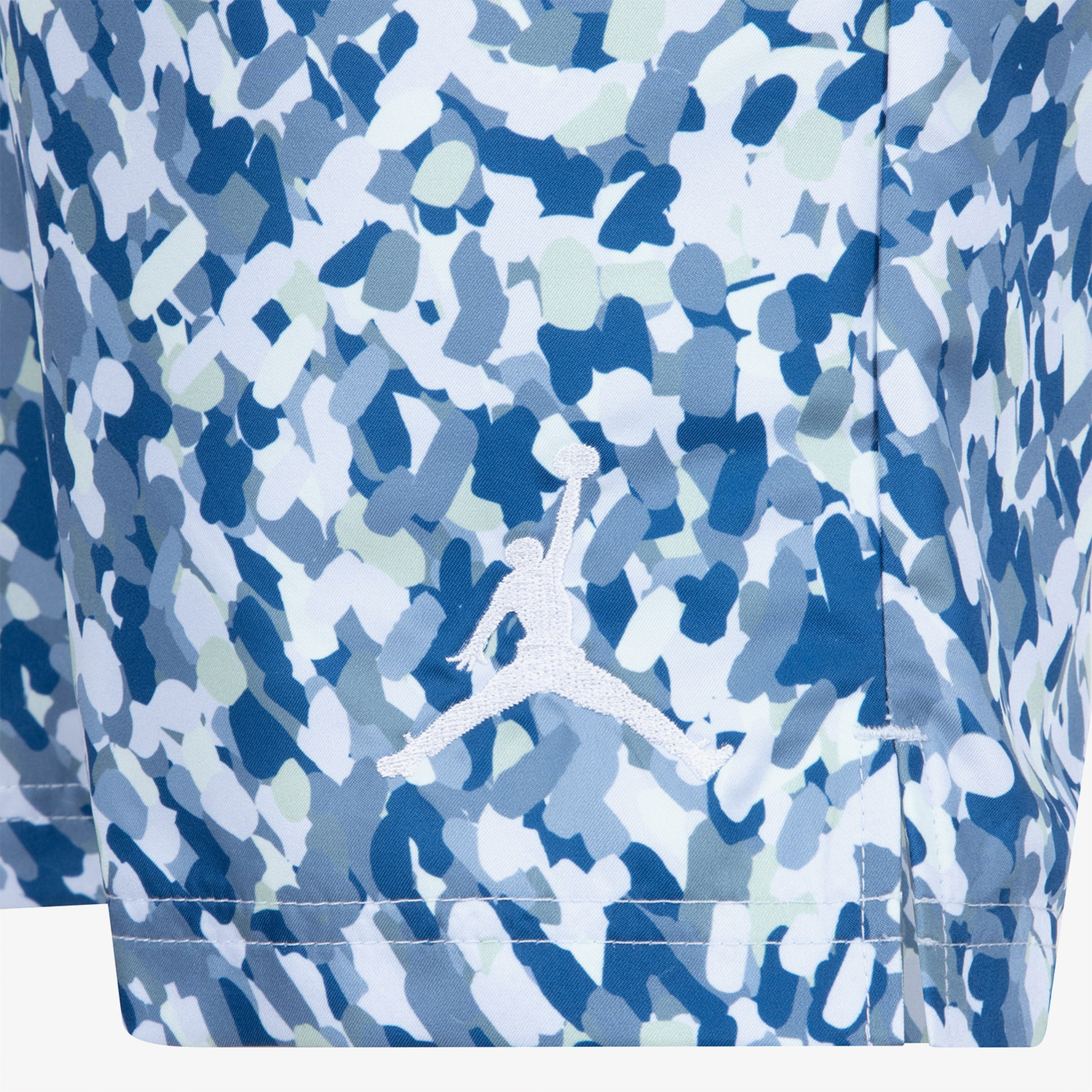 Jordan Essentials Poolside All-Over Printed Çocuk Mavi Deniz Şortu