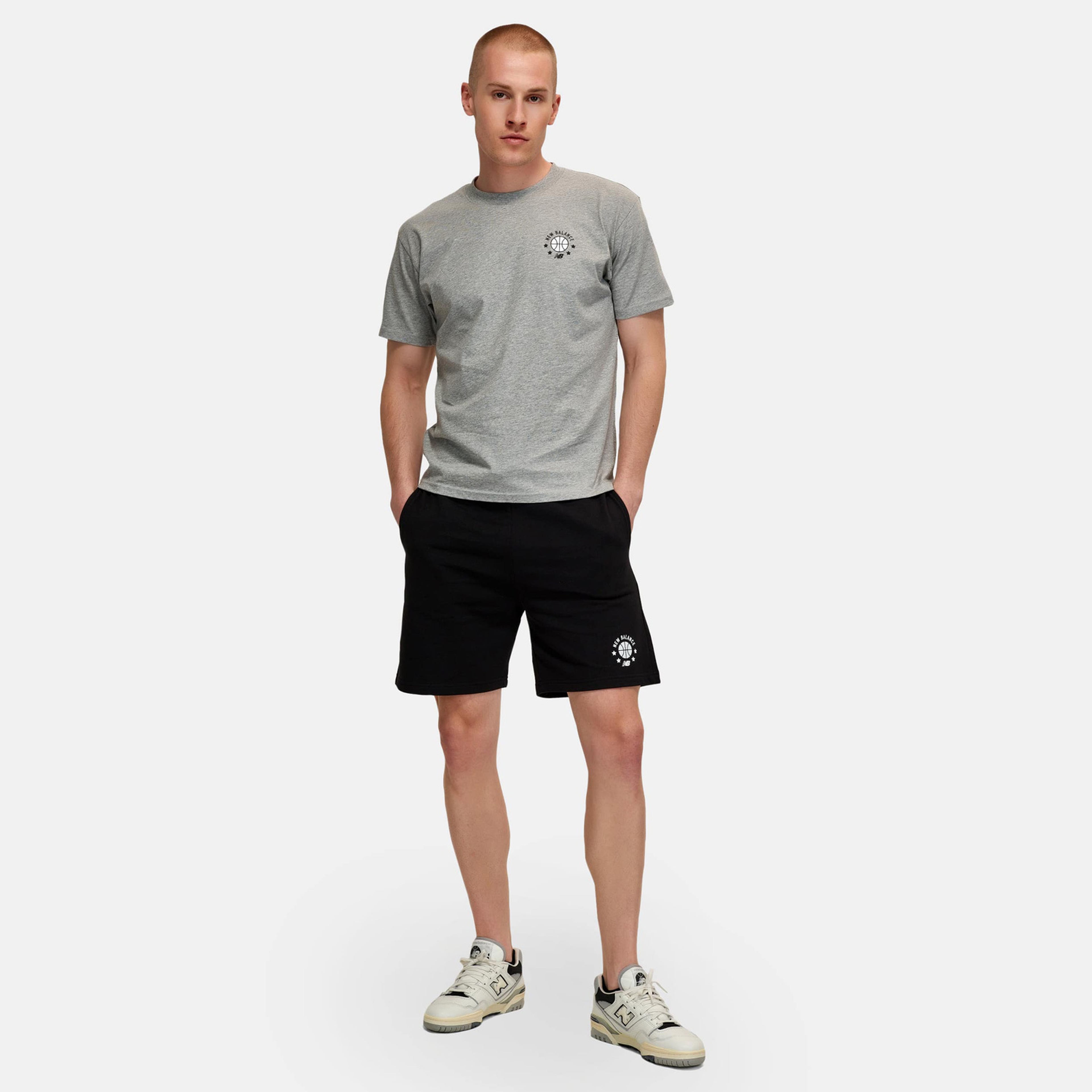 New Balance Erkek Gri T-Shirt