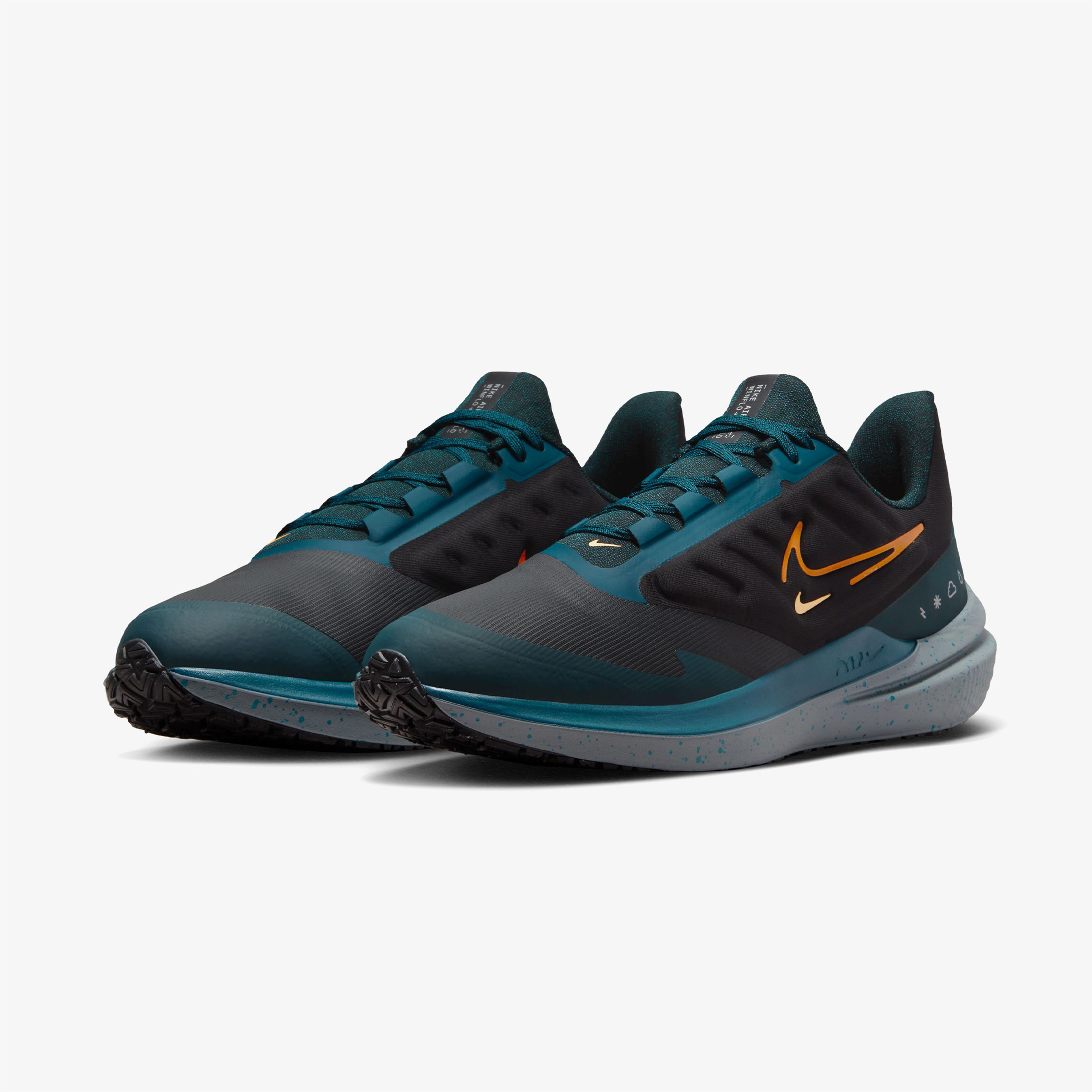 Nike Air Winflo 9 Shield Erkek Siyah Spor Ayakkabı