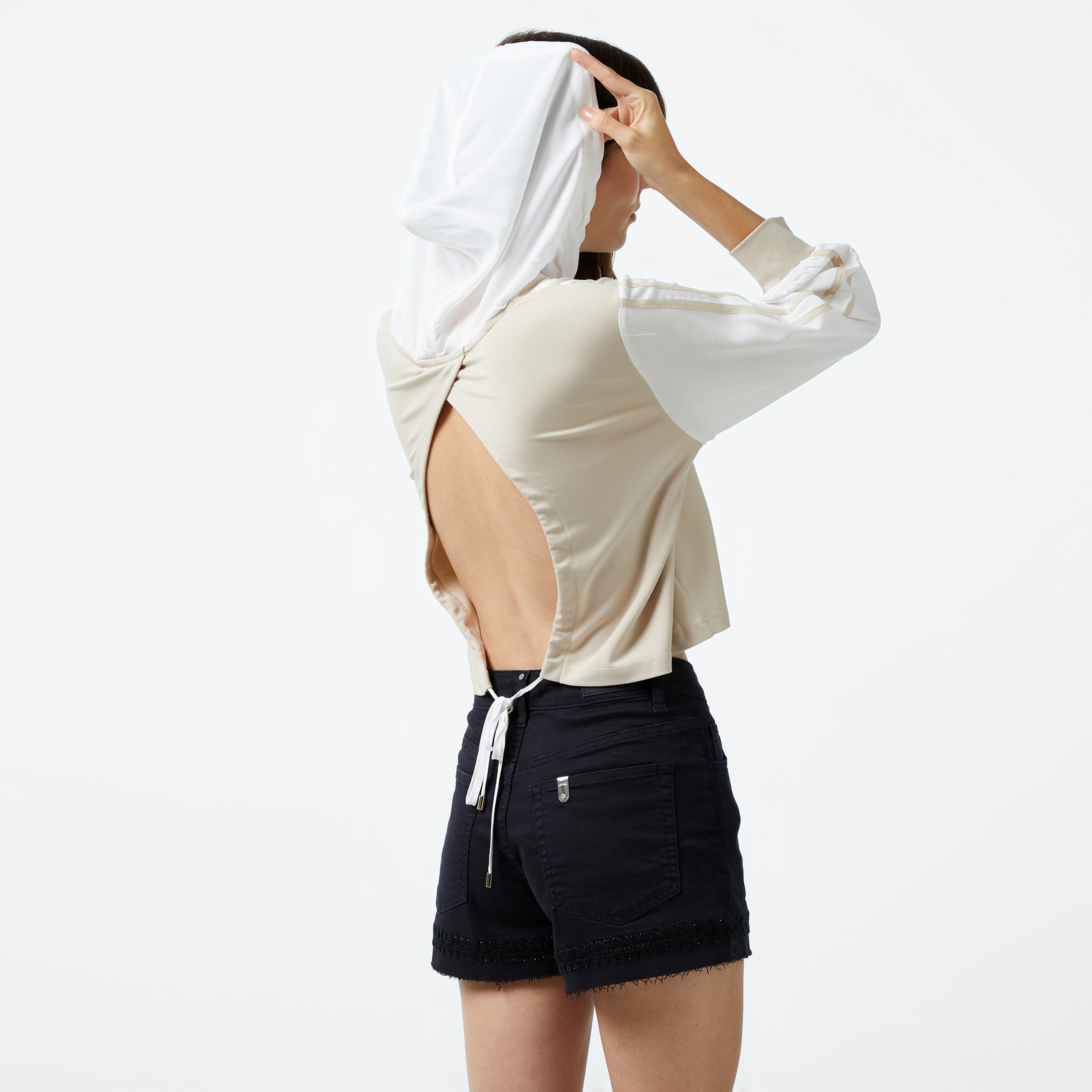 Liu Jo Kadın Bej Sweatshirt