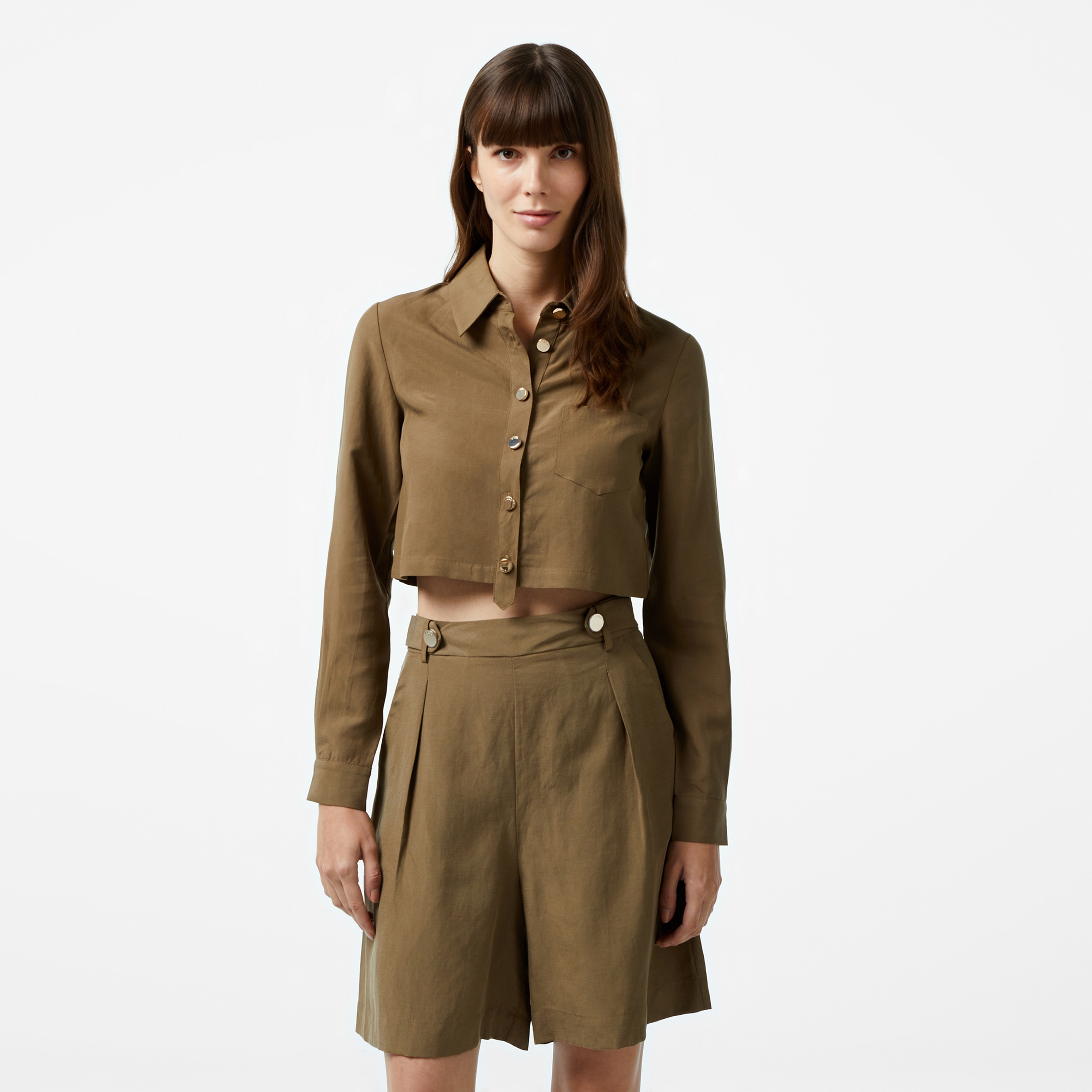 Liu Jo Kadın Haki Gömlek