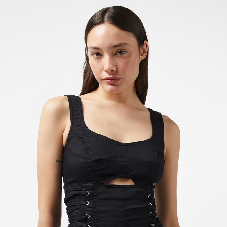 Liu Jo Kadın Siyah Tulum