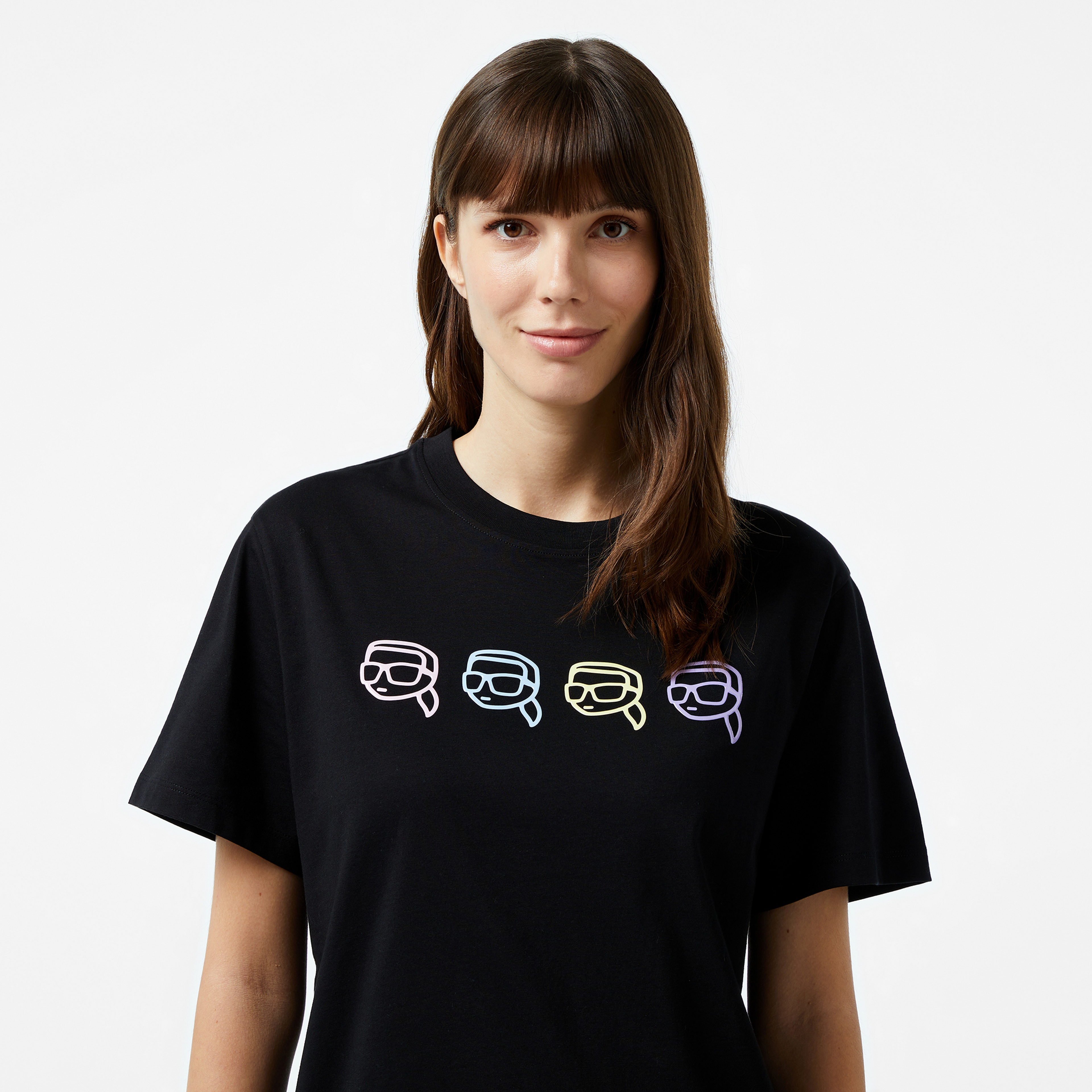 Karl Lagerfeld Kadın Siyah T-Shirt