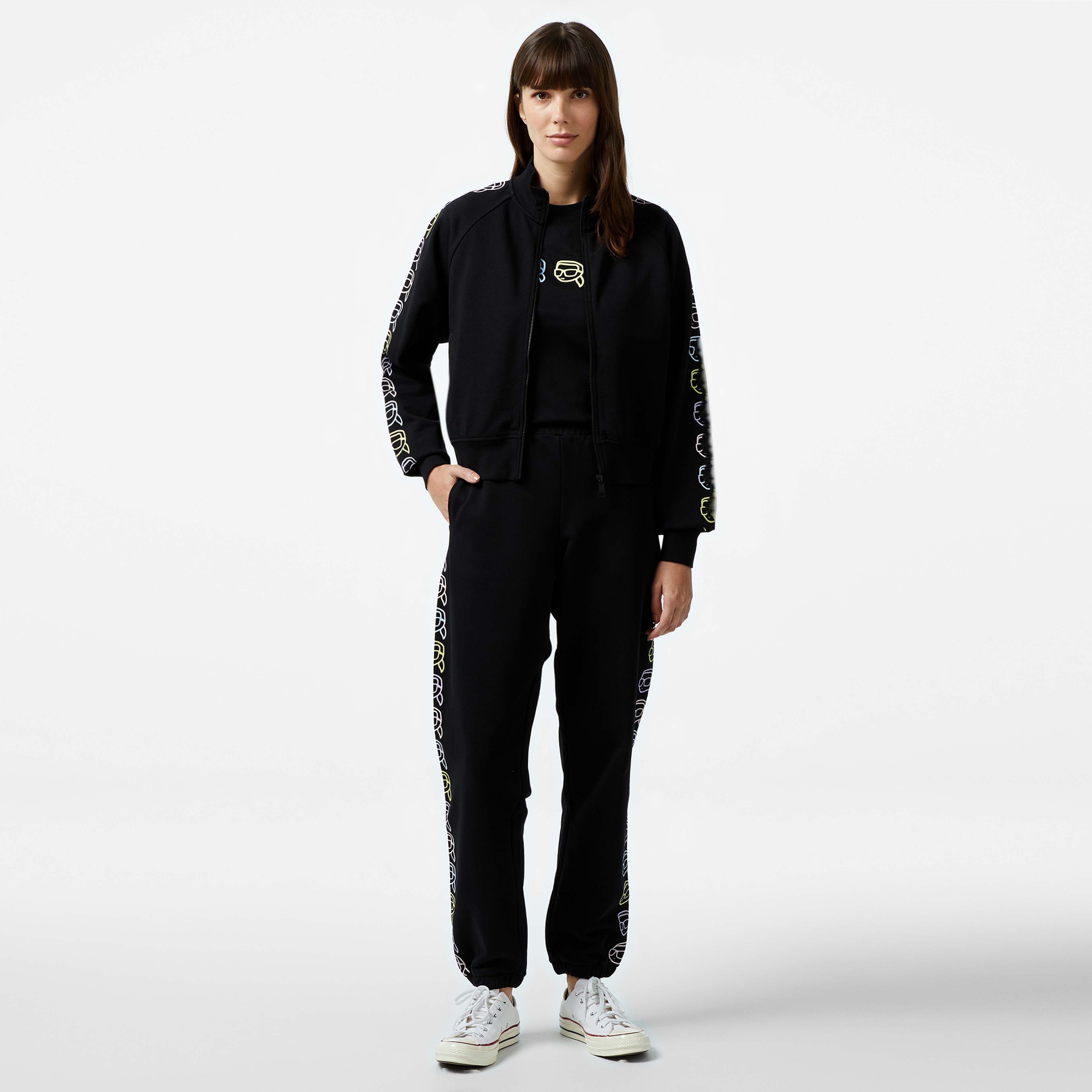 Karl Lagerfeld Kadın Siyah Sweatshirt