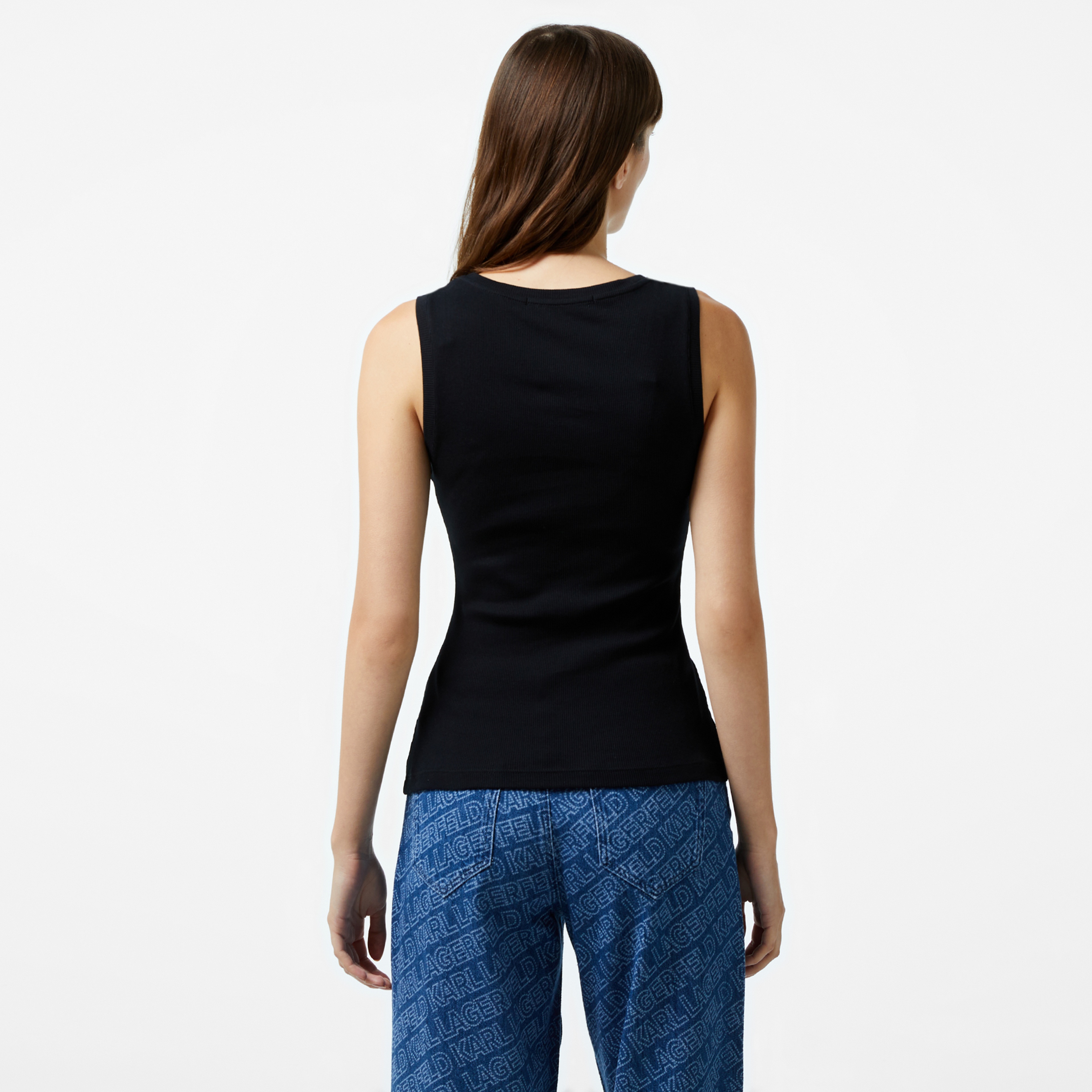 Karl Lagerfeld Kadın Siyah T-Shirt