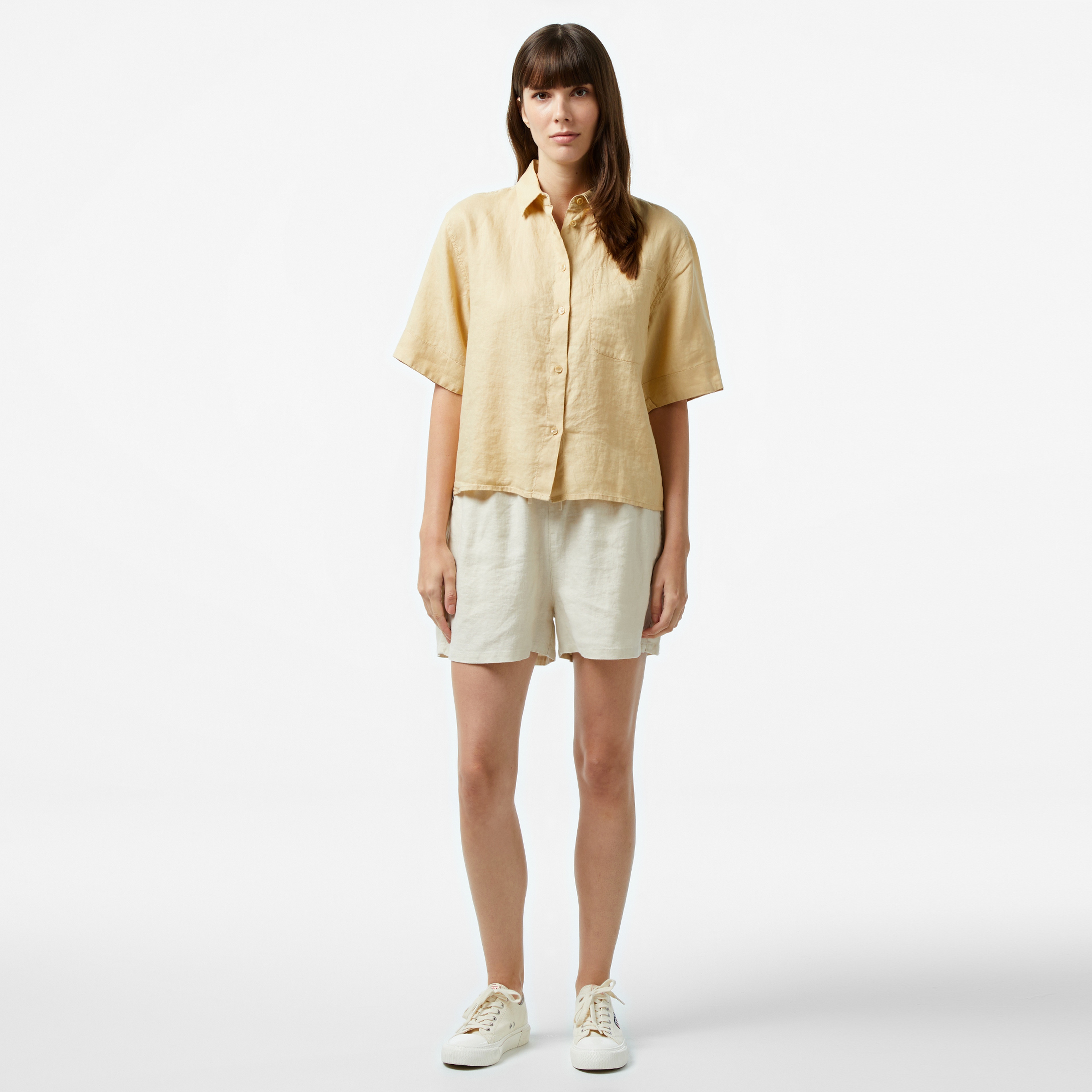 Tommy Hilfiger Kadın Bej Gömlek