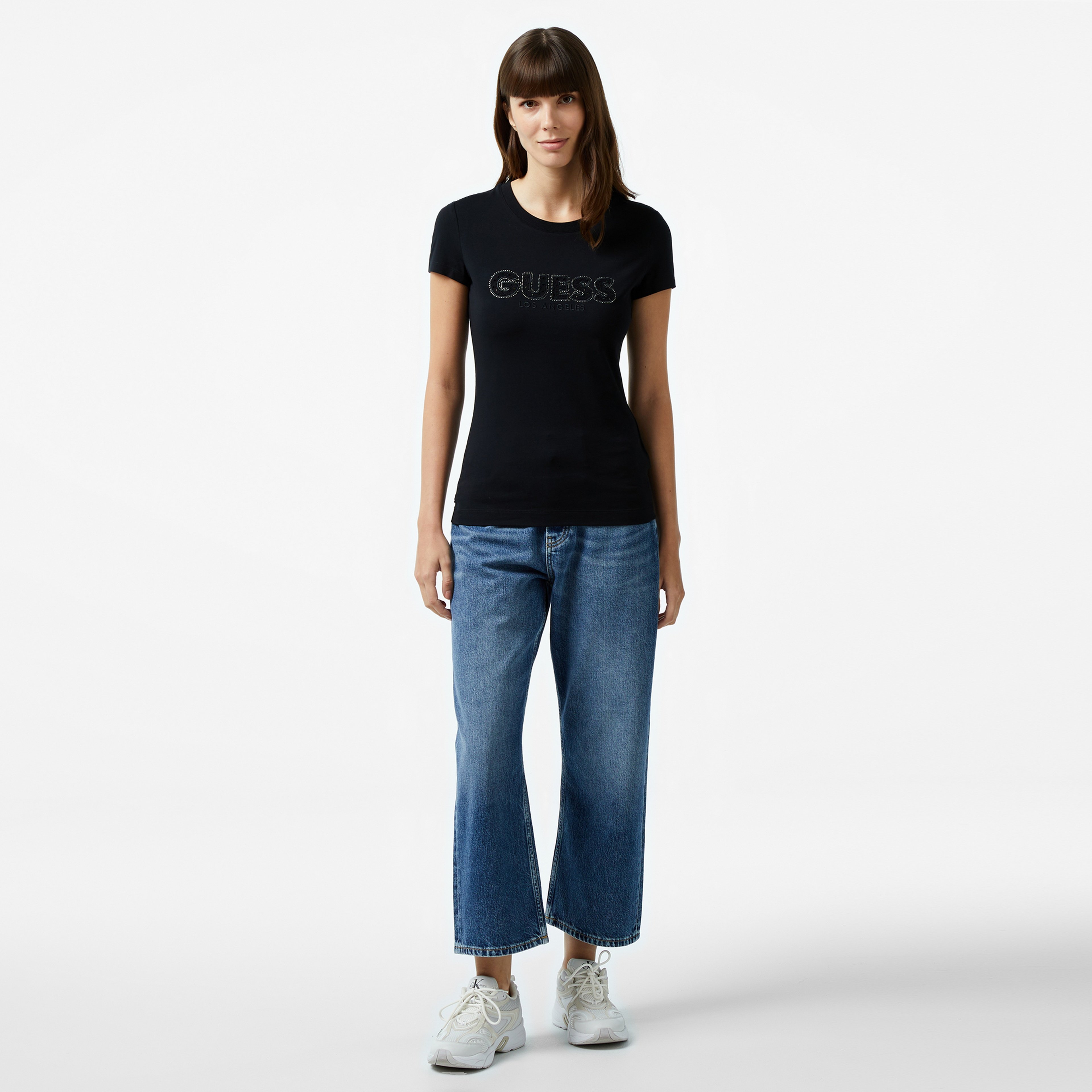 Guess Kadın Siyah Tshirt