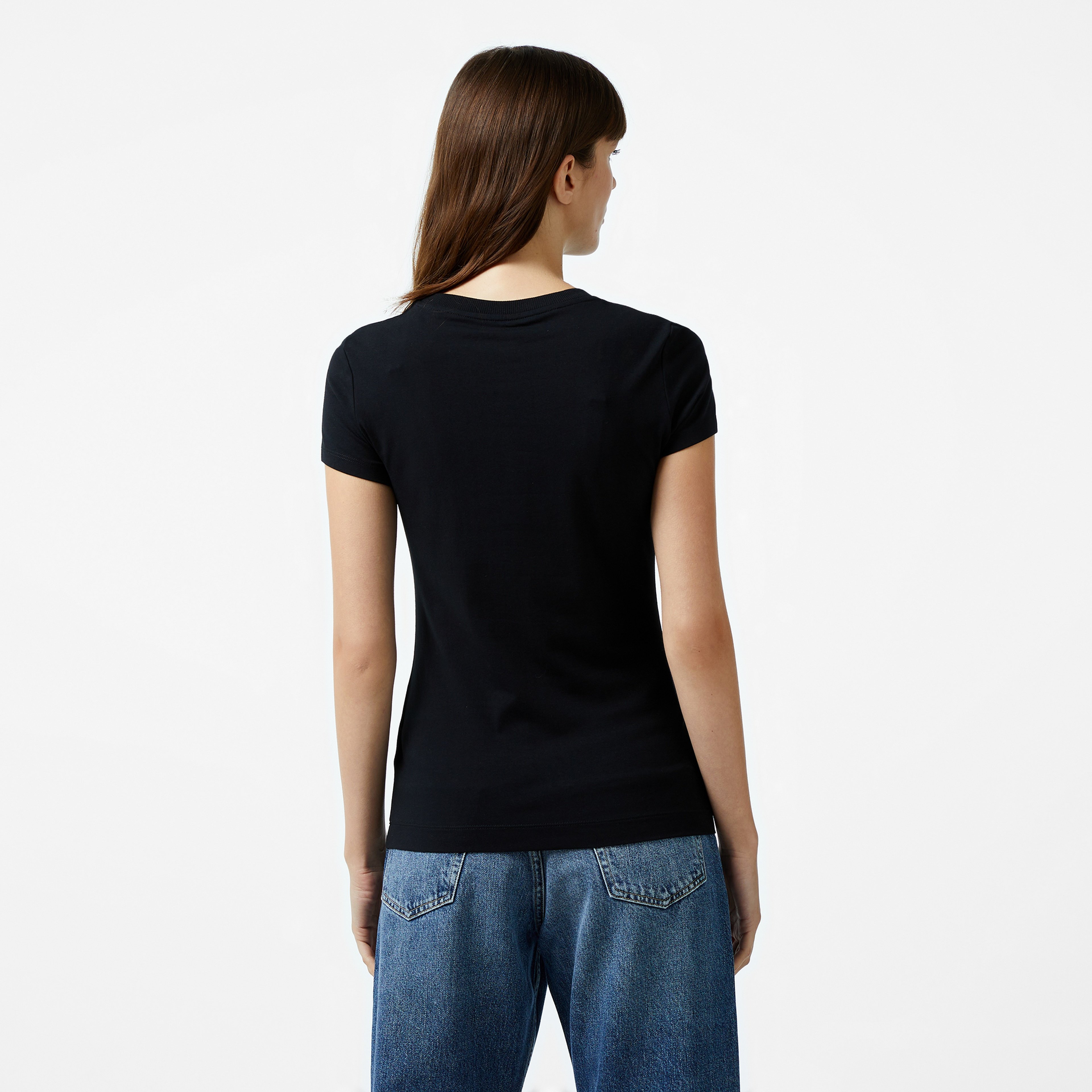 Guess Kadın Siyah Tshirt