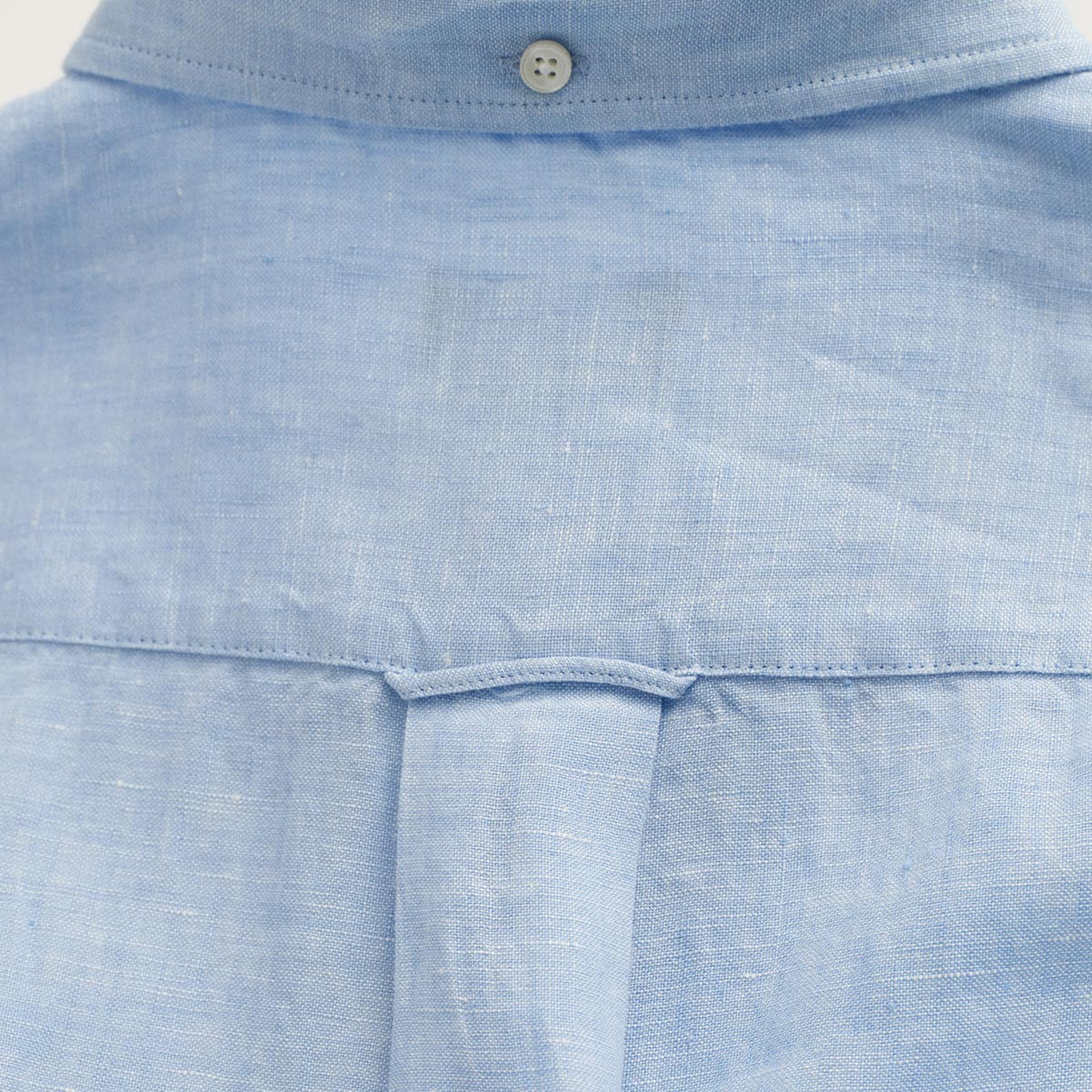 GANT Erkek Mavi Regular Fit Keten Gömlek