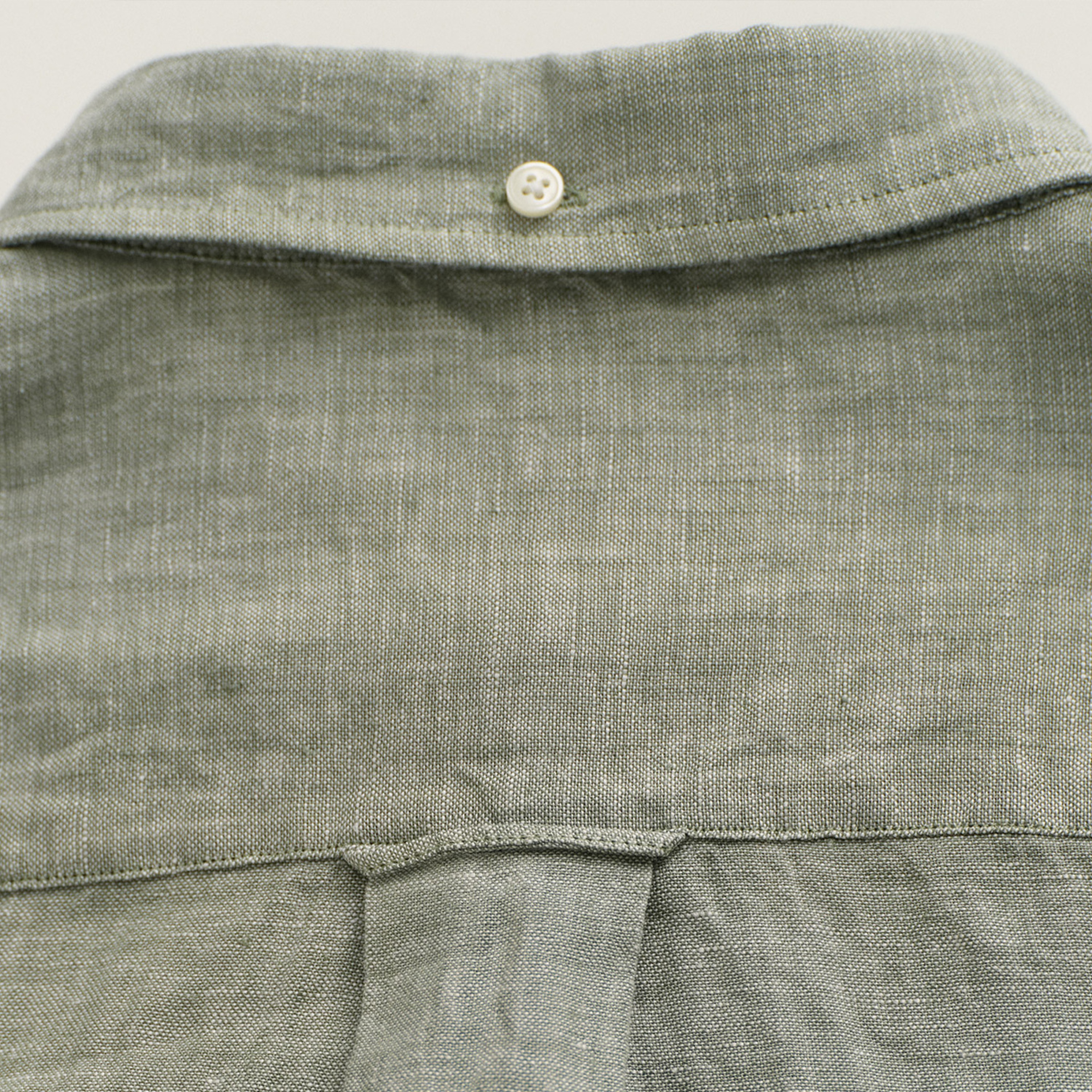 GANT Erkek Yeşil Regular Fit Keten Gömlek