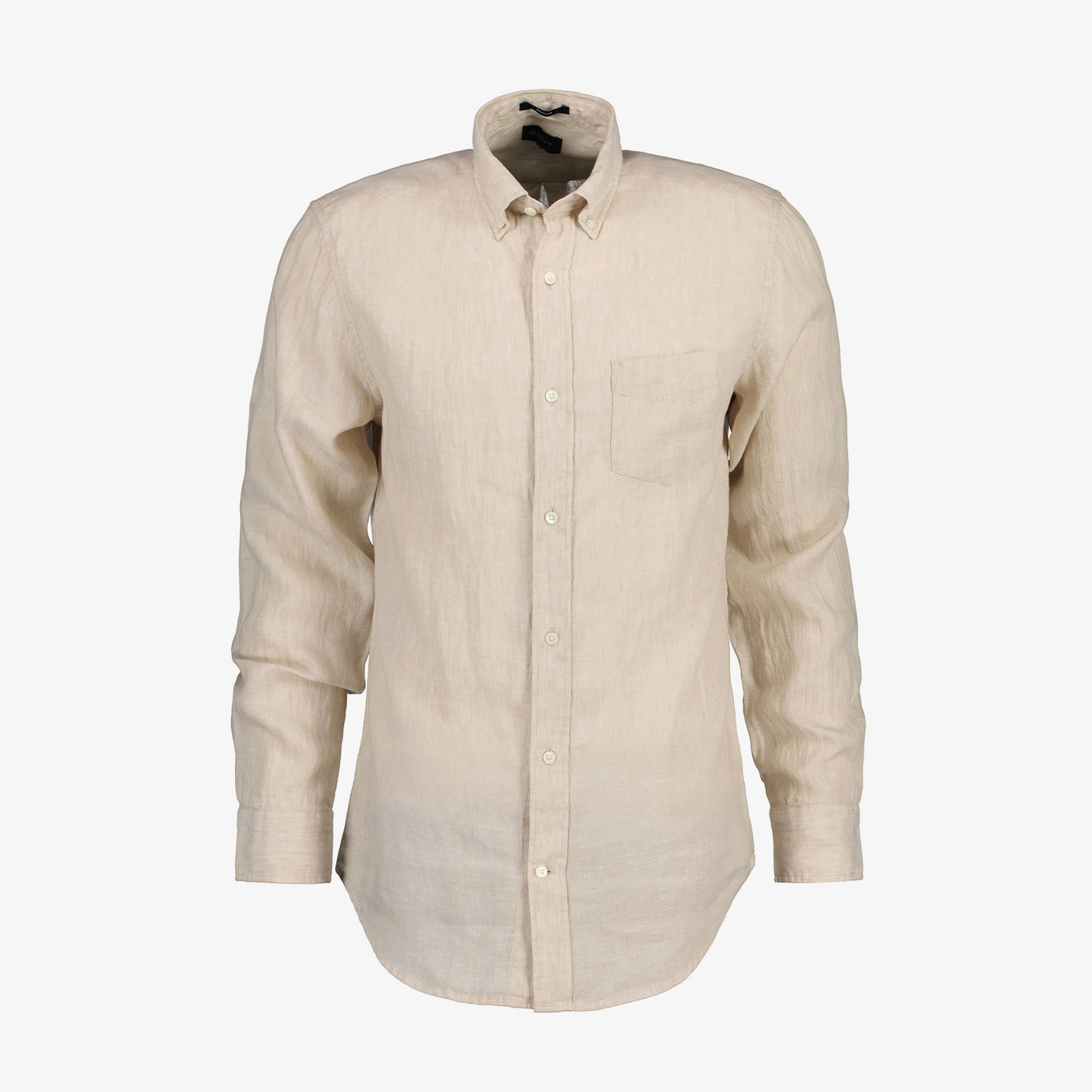 GANT Erkek Bej Regular Fit Keten Gömlek