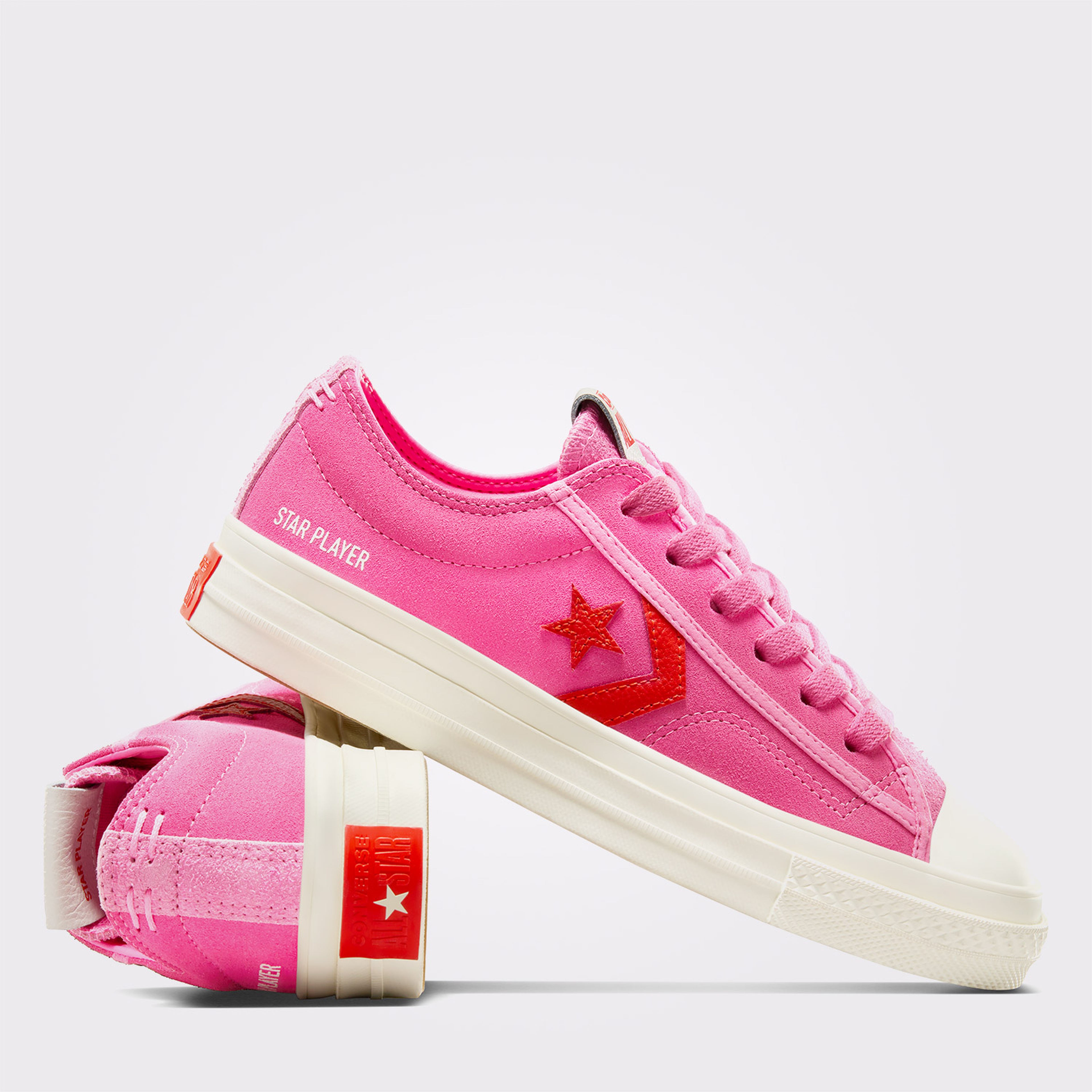 Converse Star Player 76 Suede Erkek Pembe Sneaker