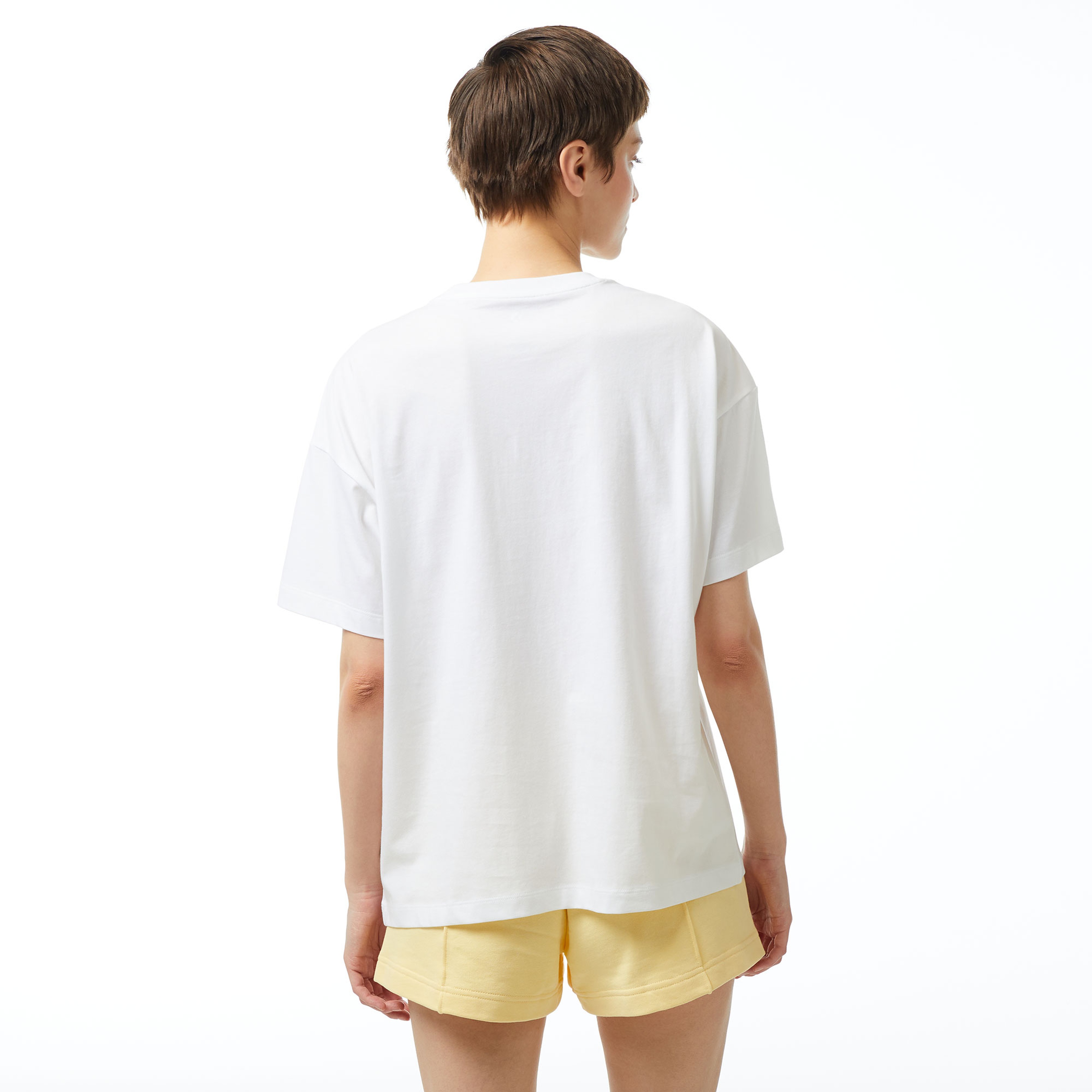 Converse Wordmark Oversize Fit Kadın Beyaz T-Shirt