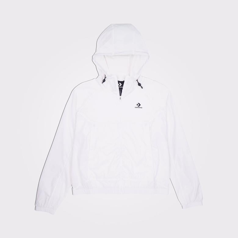 Converse Lightweight Windbreaker Kadın Beyaz Ceket