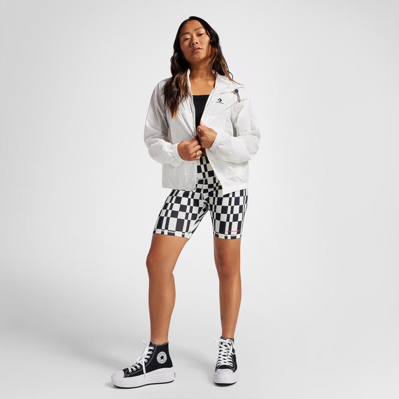 Converse Lightweight Windbreaker Kadın Beyaz Ceket