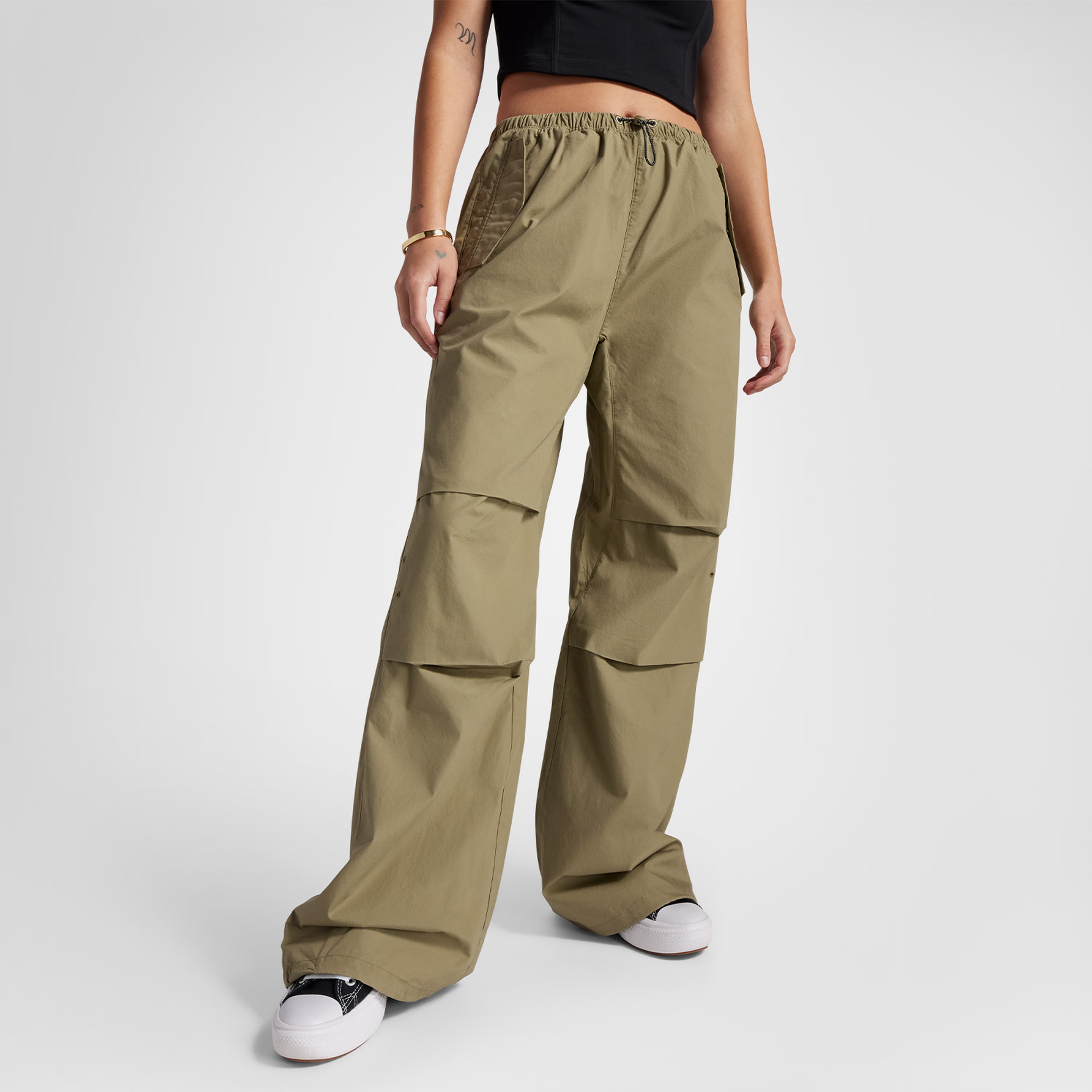 Converse Classic Kadın Haki Paraşüt Pantolon